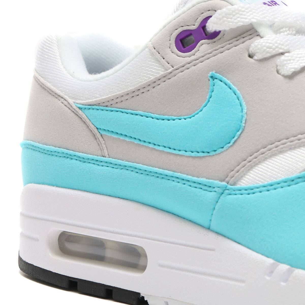 NIKE AIR MAX 1 ANNIVERSARY WHITE/AQUA-NEUTRAL GREY-BLACK