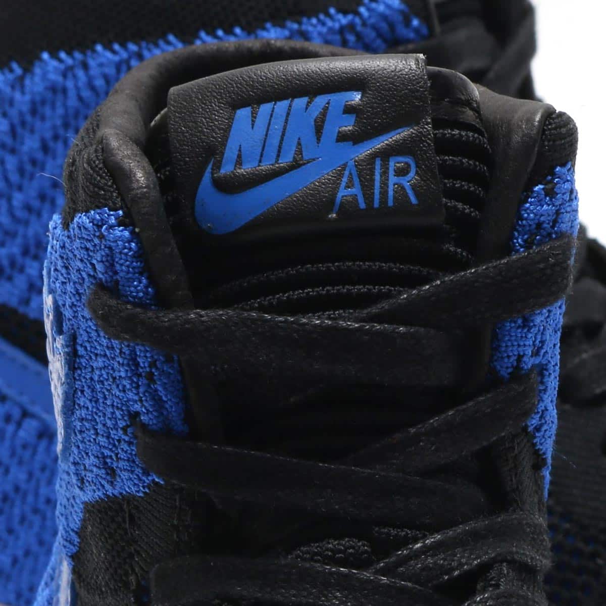 JORDAN BRAND AIR JORDAN 1 RETRO HI FLYKNIT BLACK/GAME ROYAL-WHITE 17HO-Sの画像