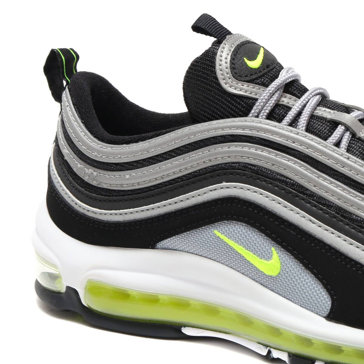 nike air max 97 black volt metallic silver