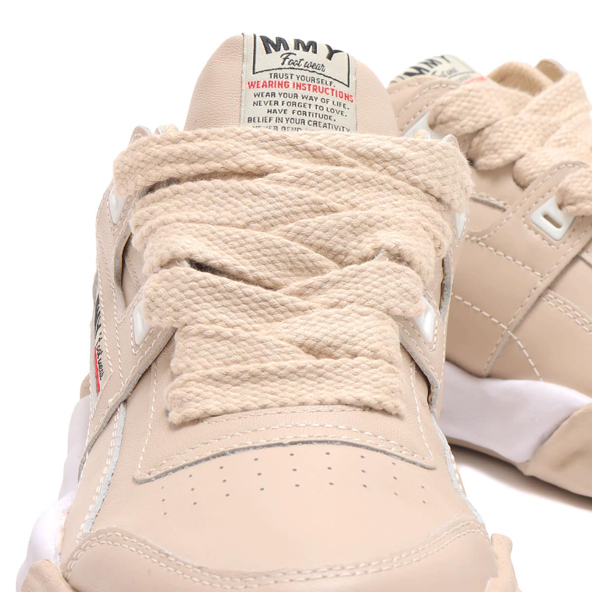 Maison MIHARA YASUHIRO PARKER LEATHER LOW-T ベージュの画像
