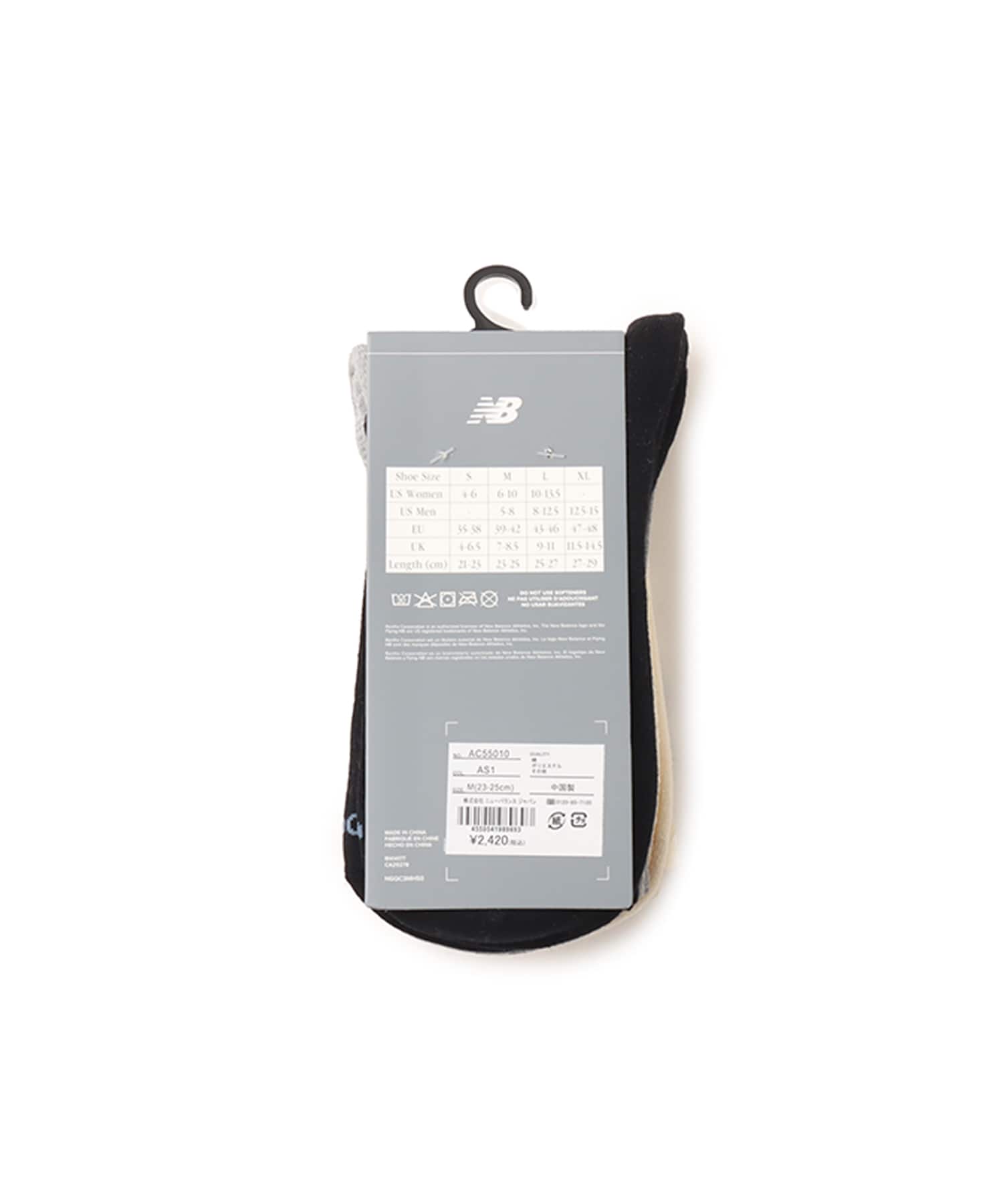 New Balance NB Script Logo Quarter Crew 3 Pack アソートカラー1の画像