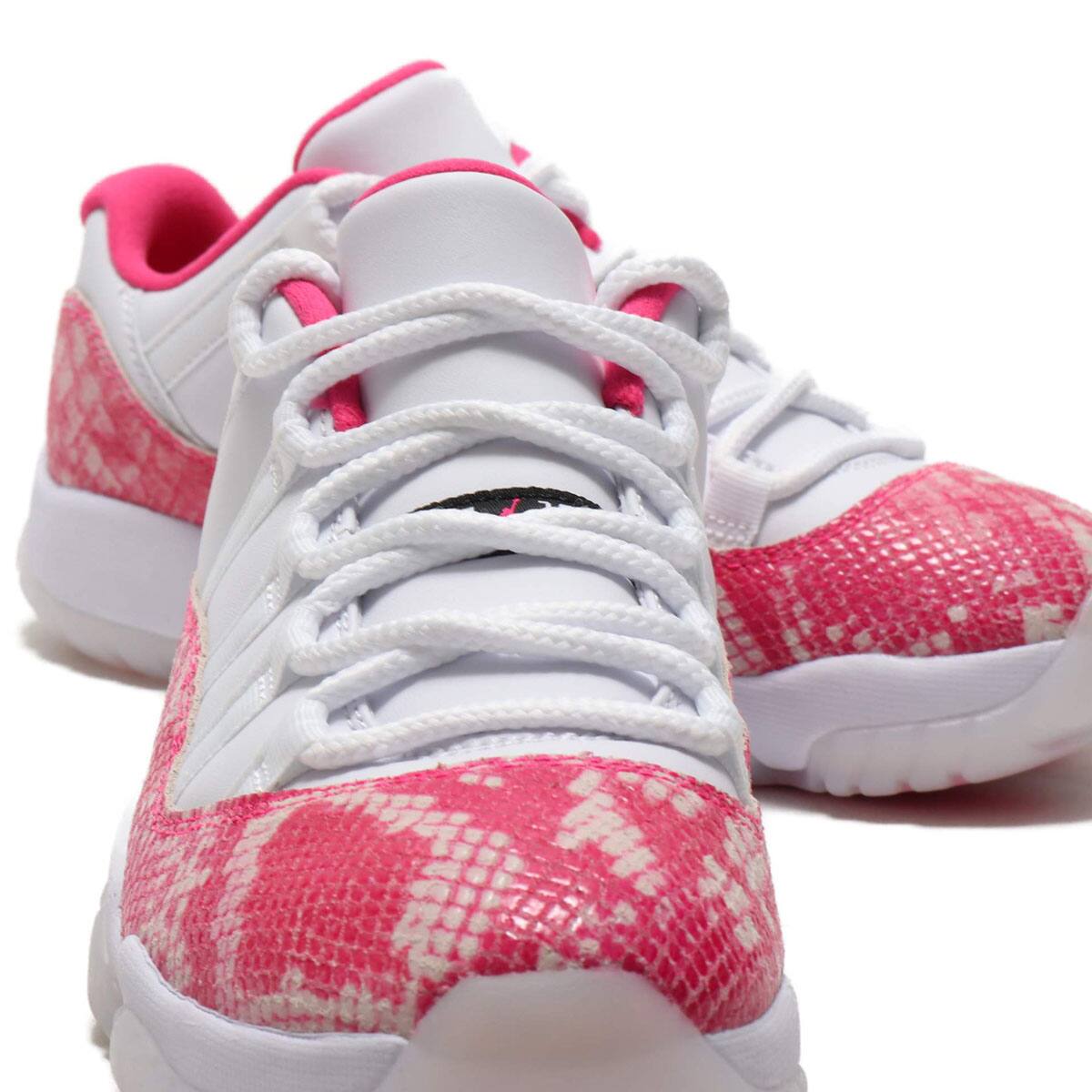 JORDAN BRAND WMNS AIR JORDAN 11 RETRO LOW WHITE/WATERMELON-BLACK 19SU-Sの画像