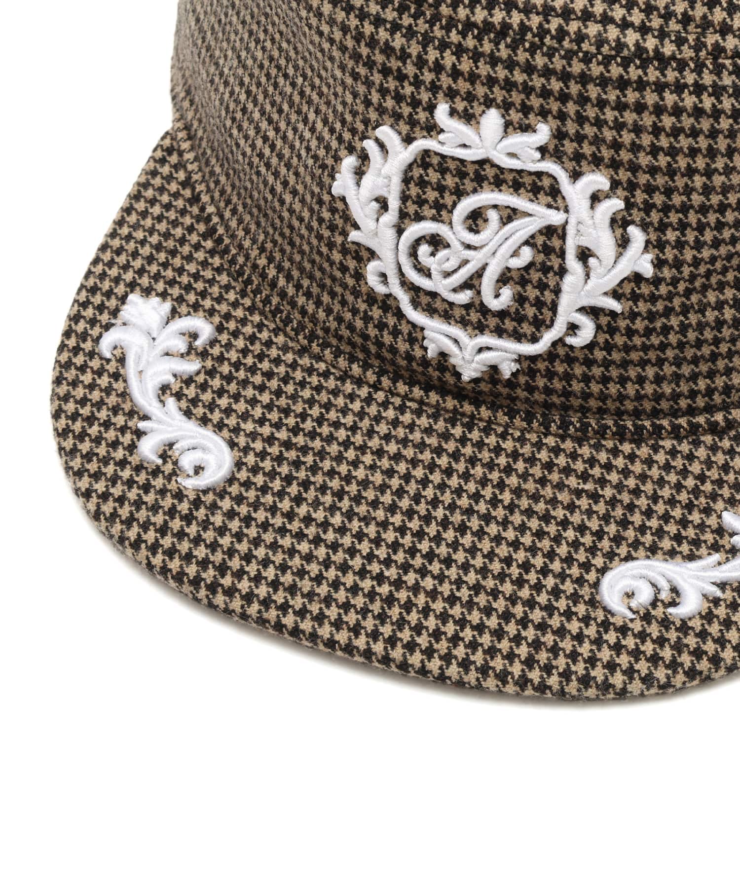 atmos pink Logo Embroidery Work Cap BROWNの画像