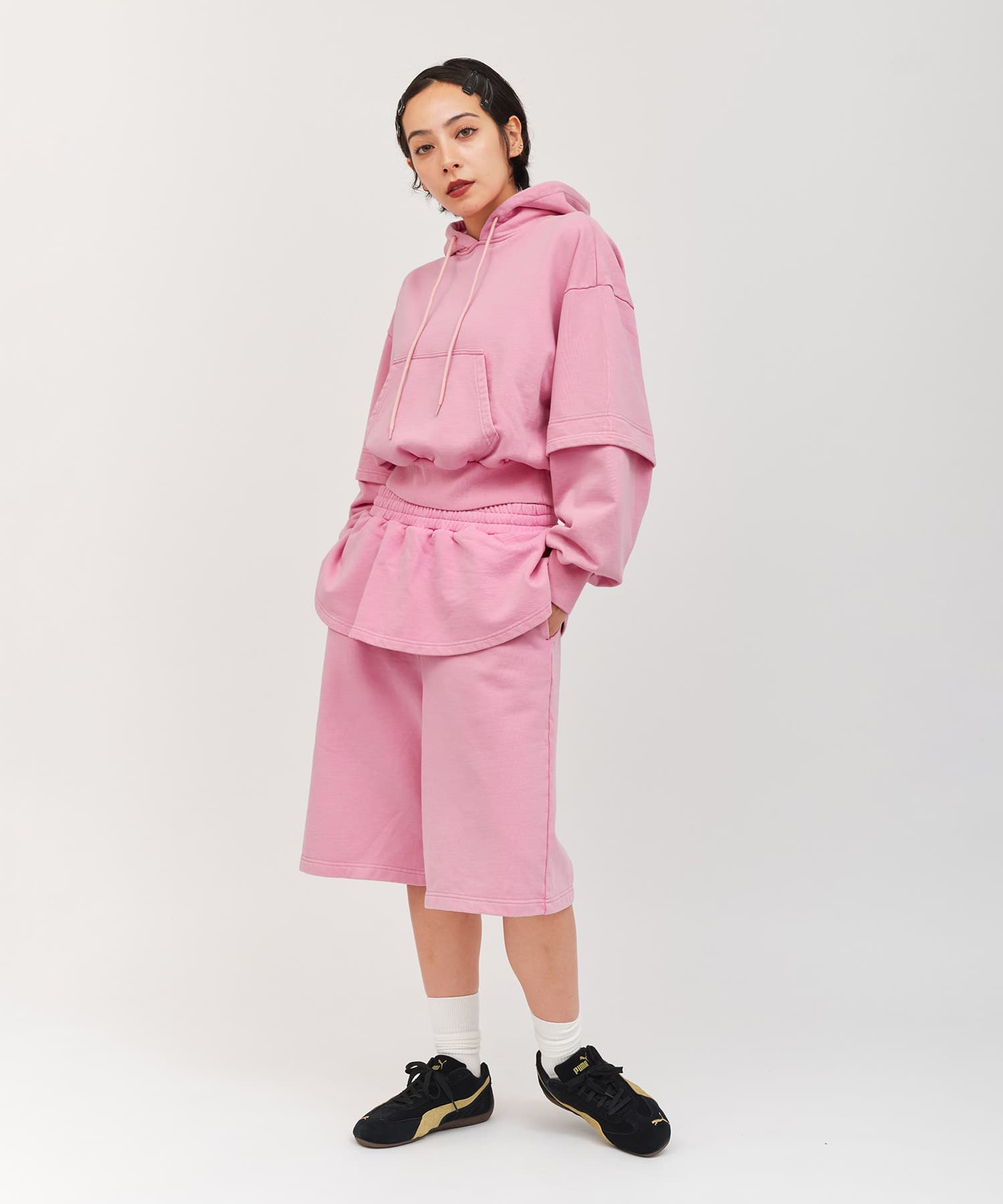 atmos pink Peplum Half Pants PINKの画像