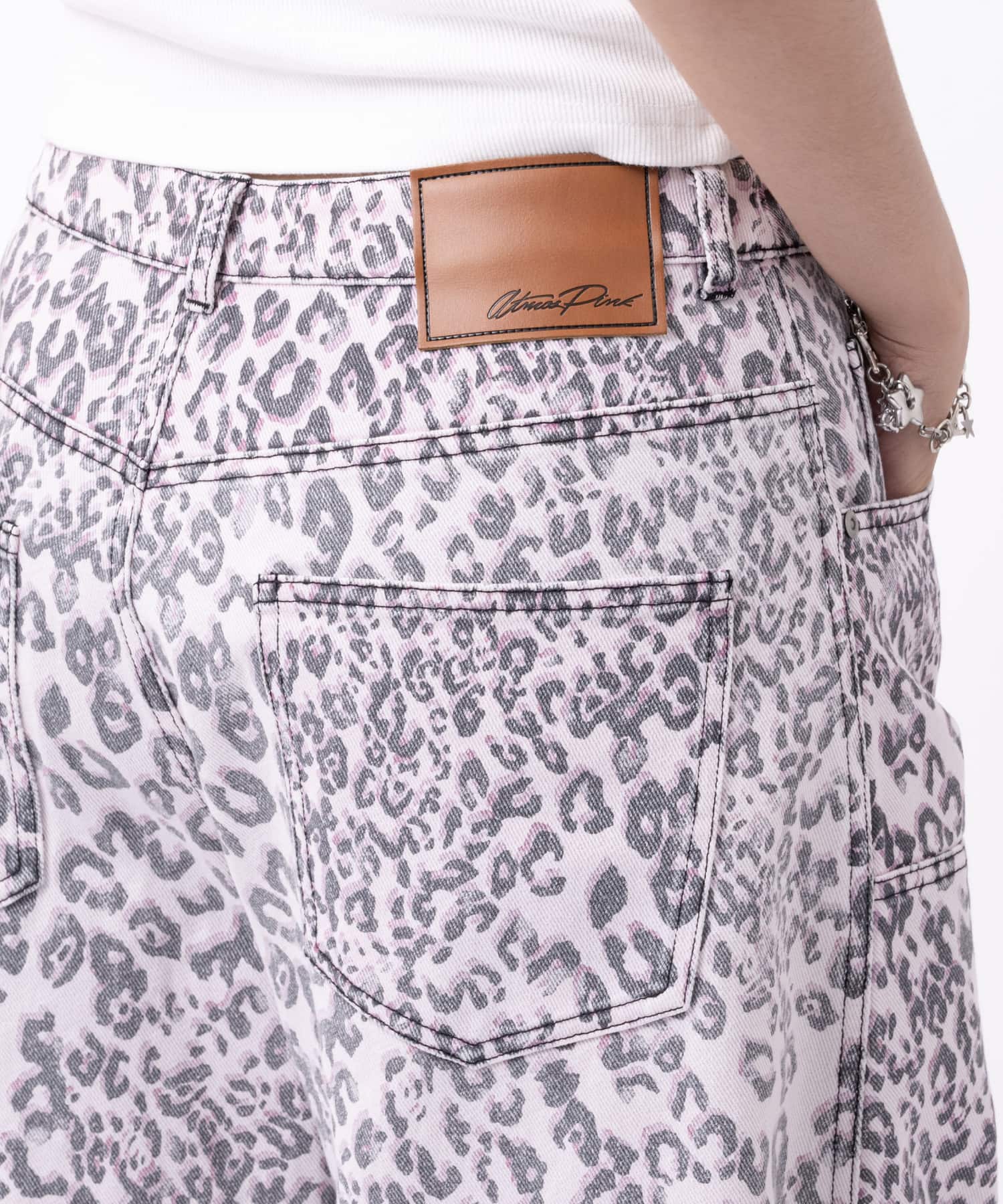 atmos pink Leopard Curve Pants PINKの画像