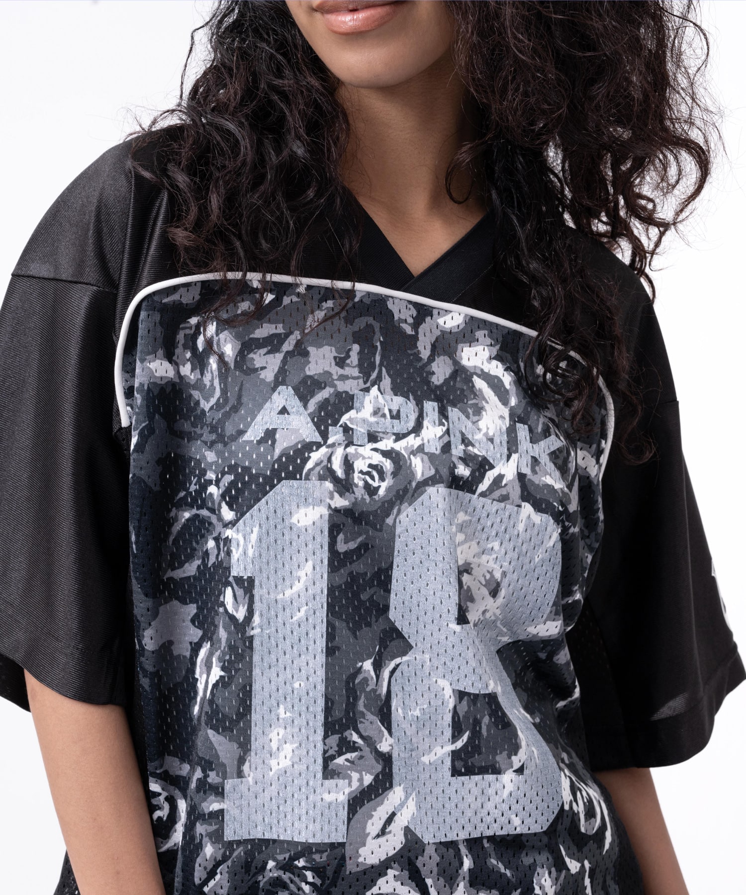 atmos pink Rose Camouflage Game Shirt BLACKの画像