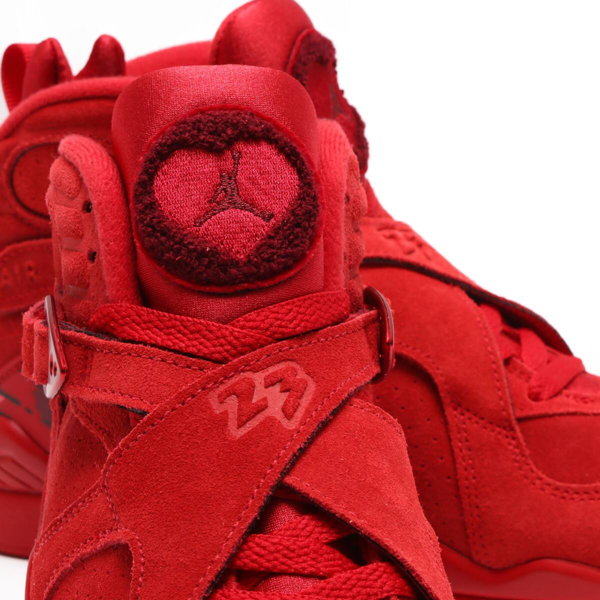 JORDAN BRAND WMNS AIR JORDAN 8 RETRO VDAY  GYM RED/EMBER GLOW-TEAM RED-BLACKの画像