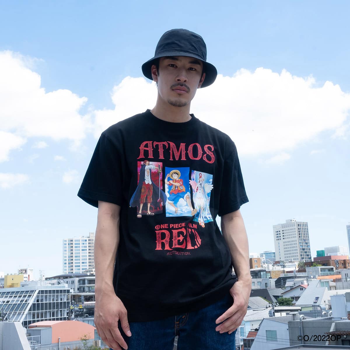 atmos OP FILM RED TEE ブラック 22FA-S