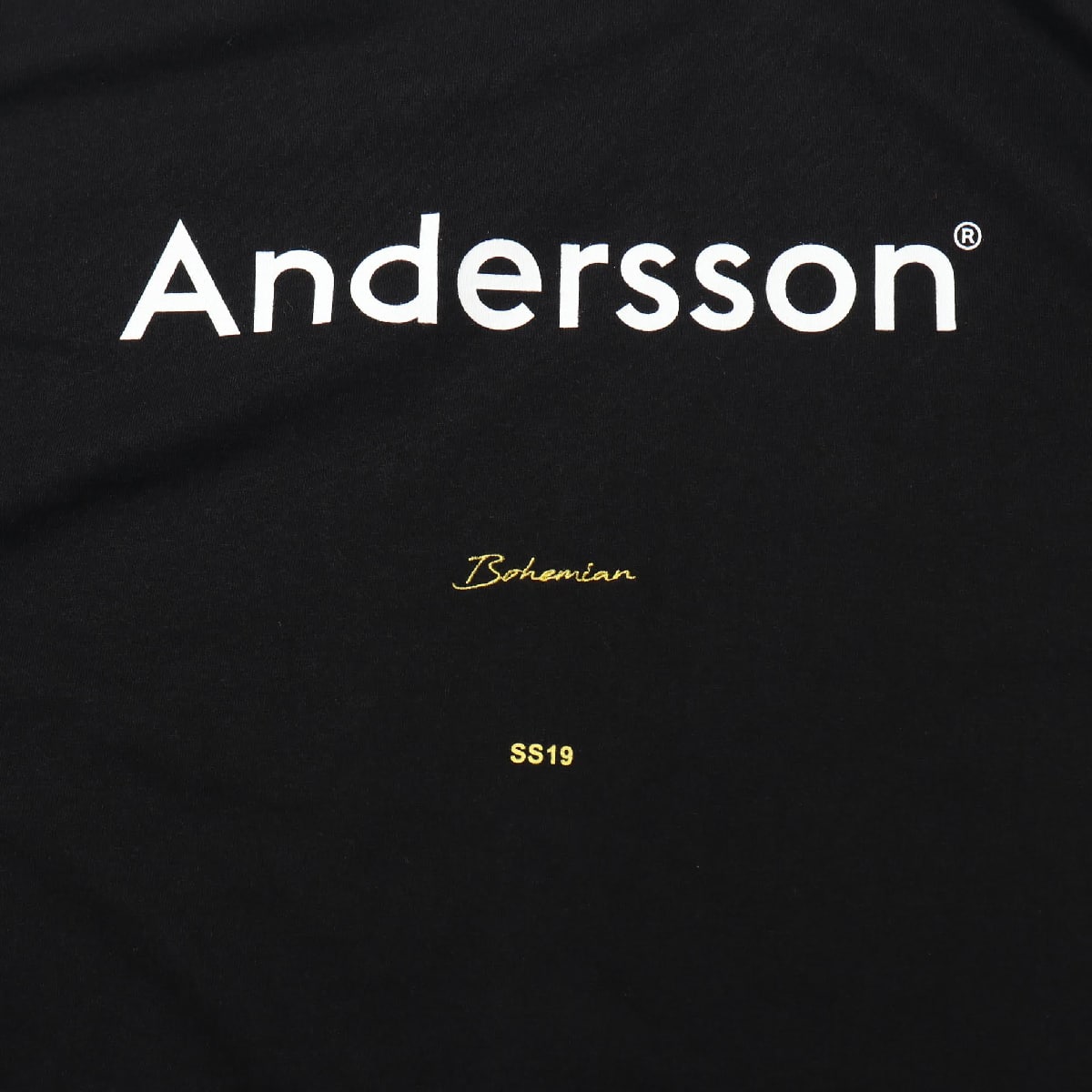 Andersson Bell UNISEX SIGNATURE EMBLEM T-SHIRT BLACK 19SU-I