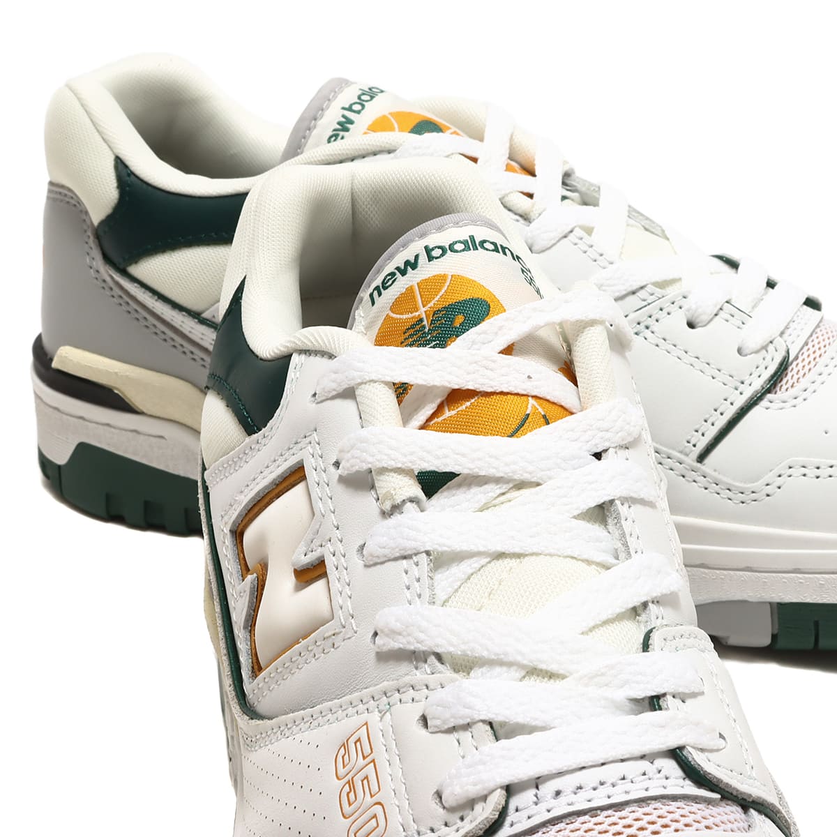 New Balance BB550PWC WHITE/GREEN 22FW-I