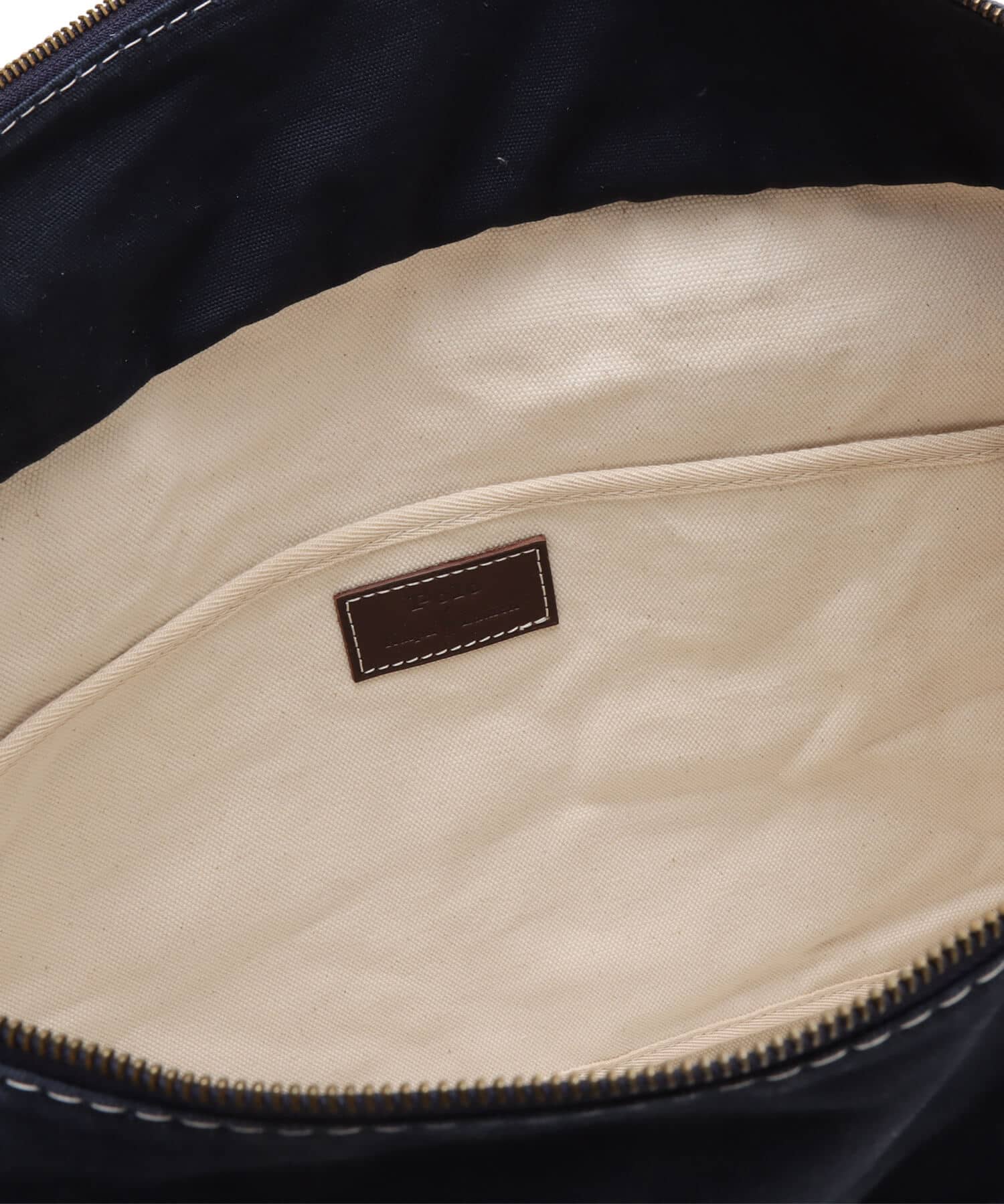 POLO RALPH LAUREN ICON MIDIUM TOTE CREAM/NAVYの画像
