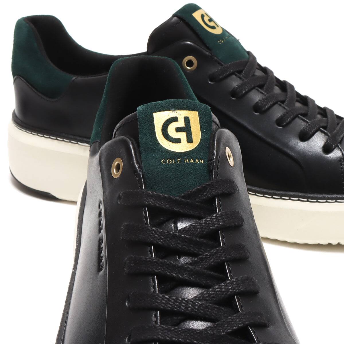 COLE HAAN GRANDPRO TOPSPIN SNEAKER BLACK/PINE GROVE/IVORY 22SP-I