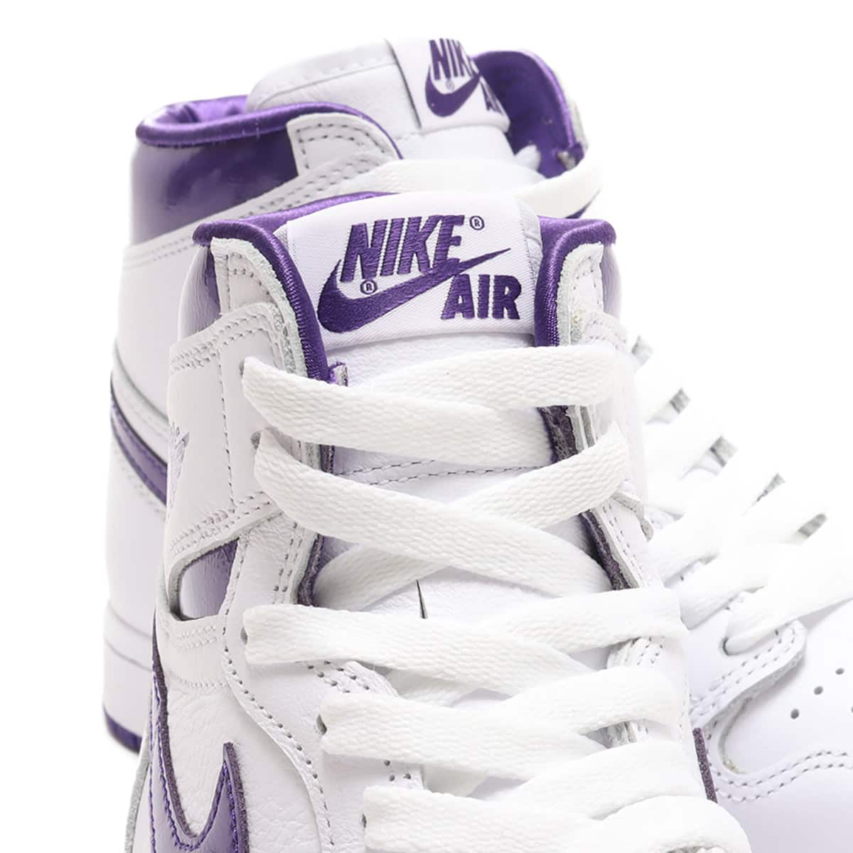 JORDAN BRAND WMNS AIR JORDAN 1 HIGH OG WHITE/COURT PURPLE 21SU-I