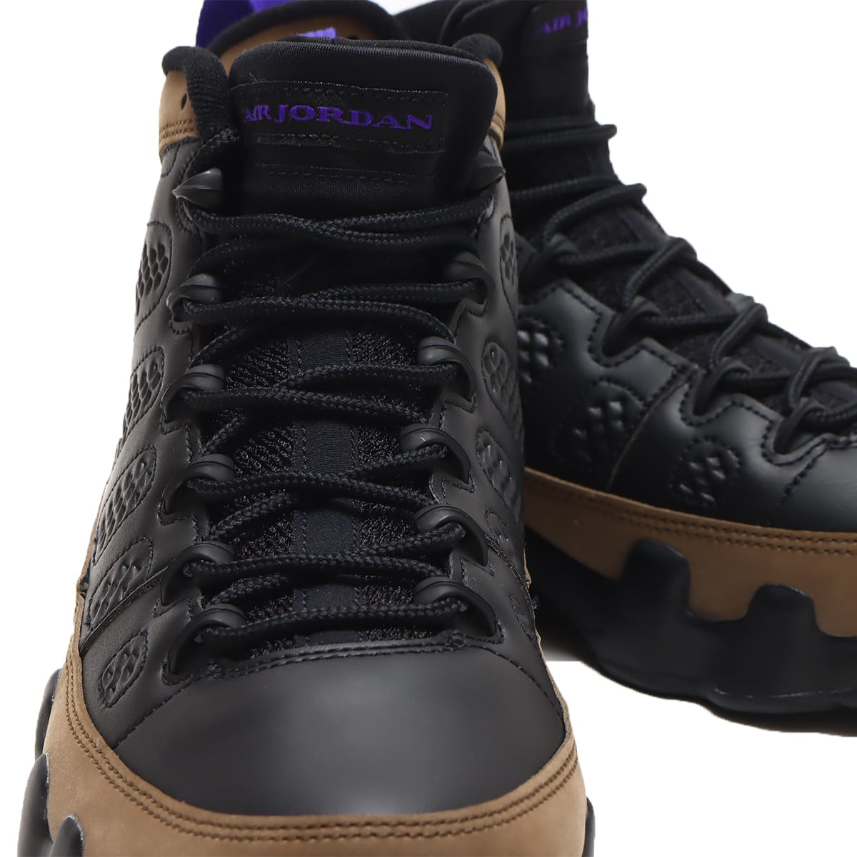 JORDAN BRAND AIR JORDAN 9 RETRO BLACK/BRIGHT CONCORD-LIGHT OLIVE 23SP-I