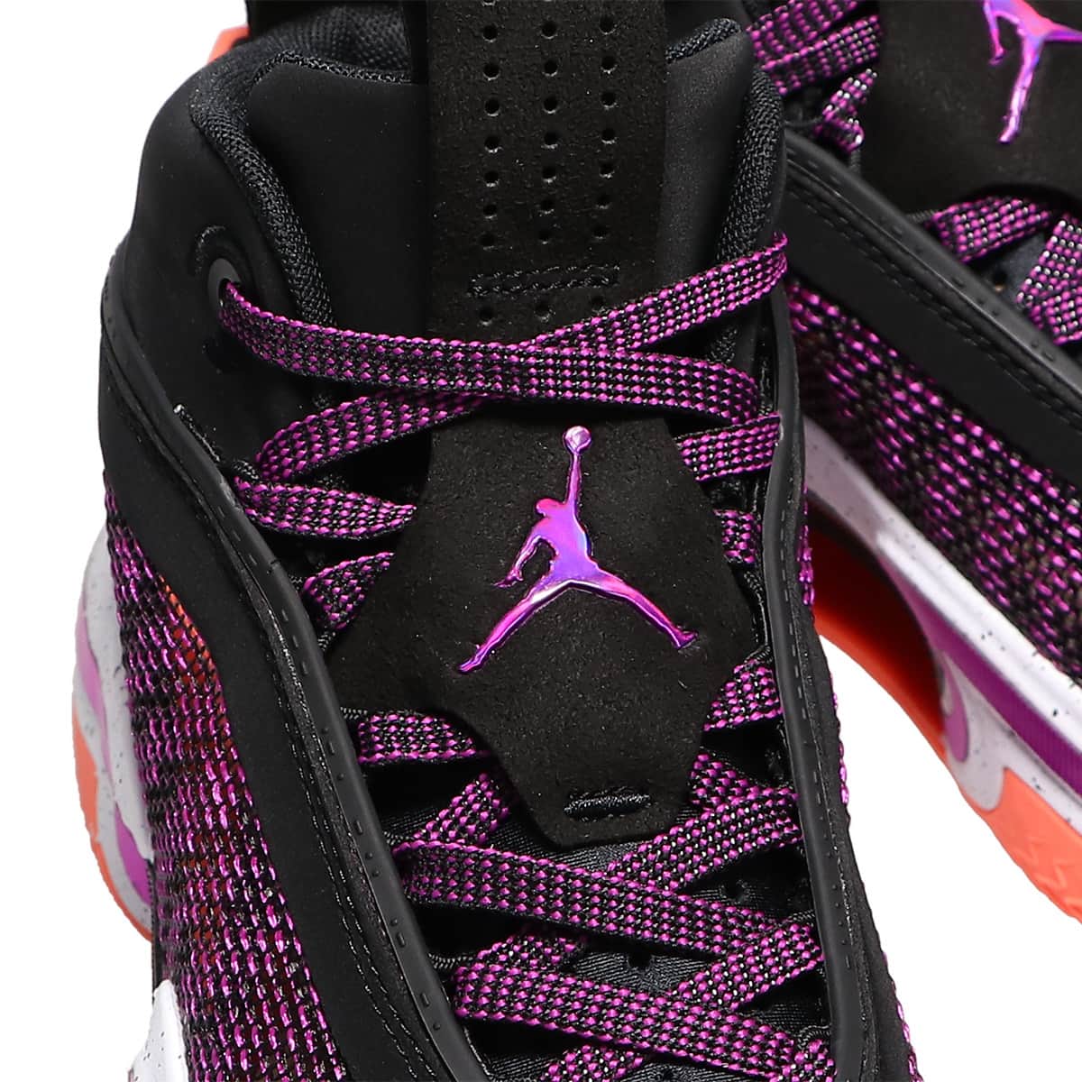 JORDAN BRAND AIR JORDAN XXXVI PF BLACK/HYPER VIOLET-WHITE-BRIGHT MANGO 21FA-Iの画像