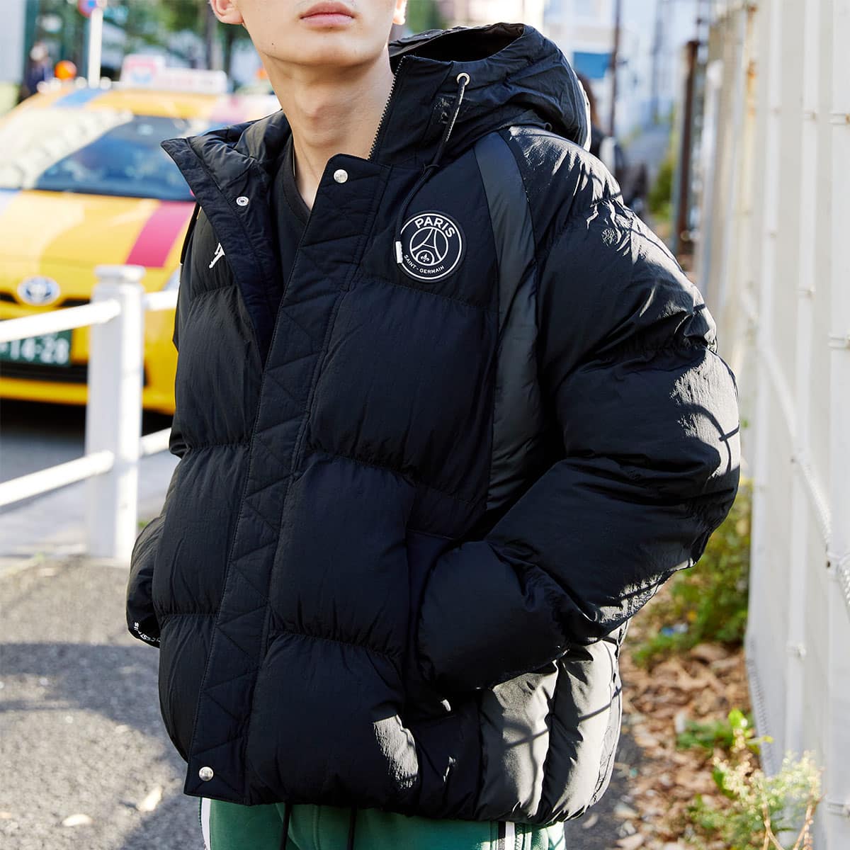 合成100%S ナイキ ジョーダン JORDAN PUFFER ジャケット ダウン 黒