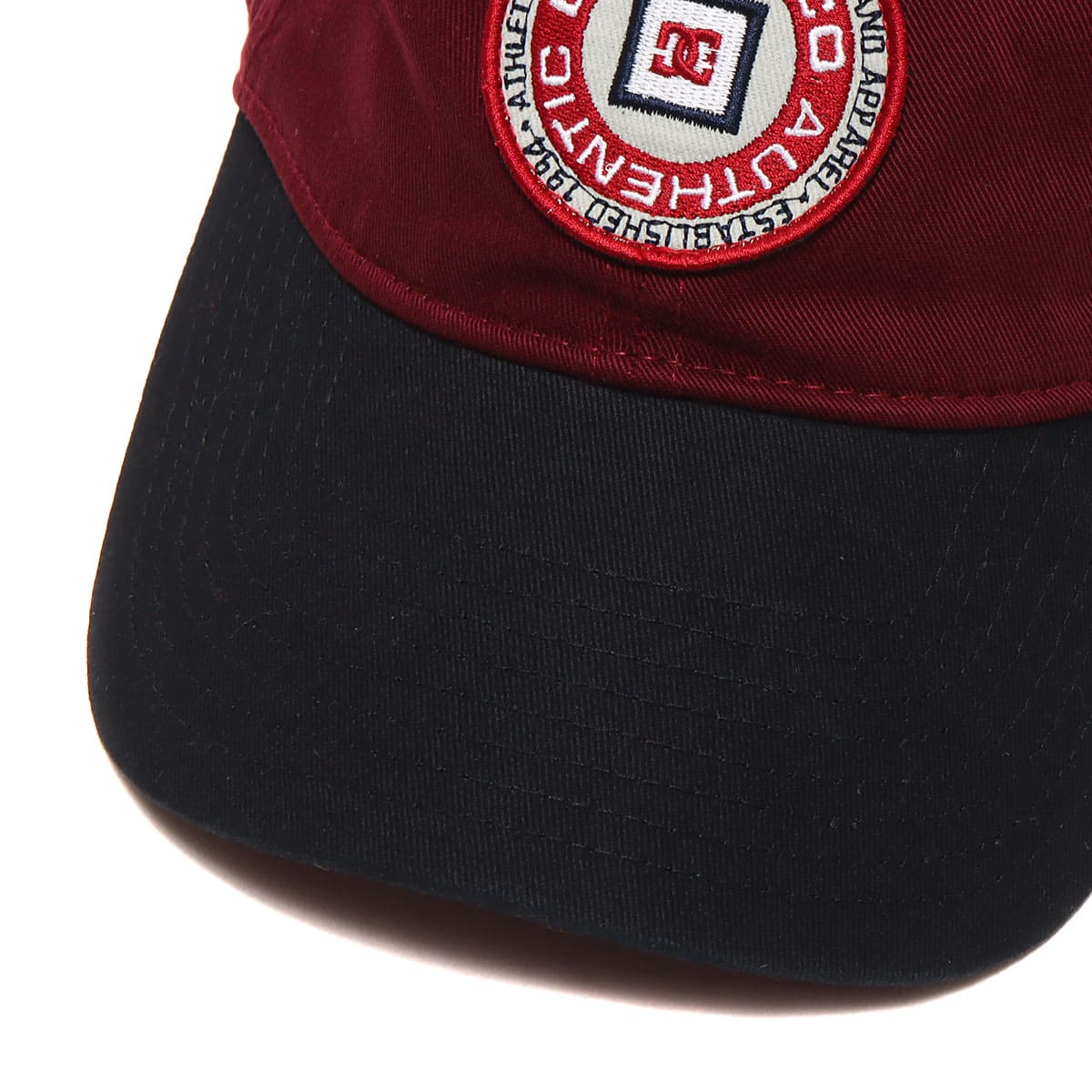 DC SHOES 23 CIRCLE PATCH STRAPBACK BURGUNDY 23SS-Iの画像