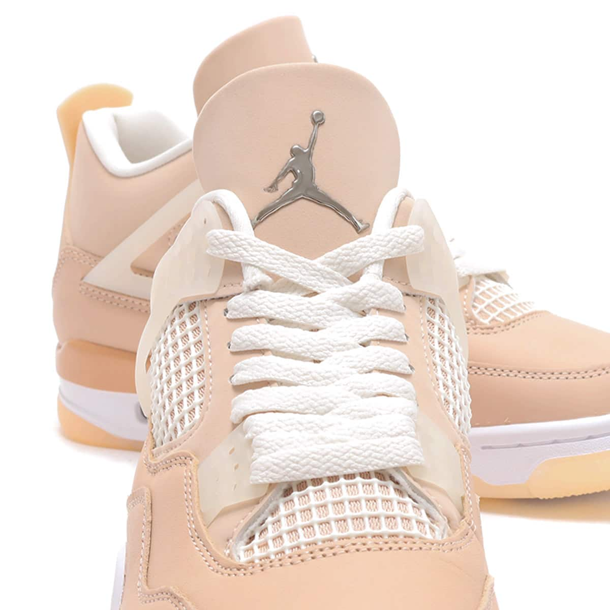 JORDAN BRAND WMNS AIR JORDAN 4 RETRO SHIMMER/METALLIC SILVER-ORANGE QUARTZ  21FA-I|atmos（アトモス） 公式オンラインストア