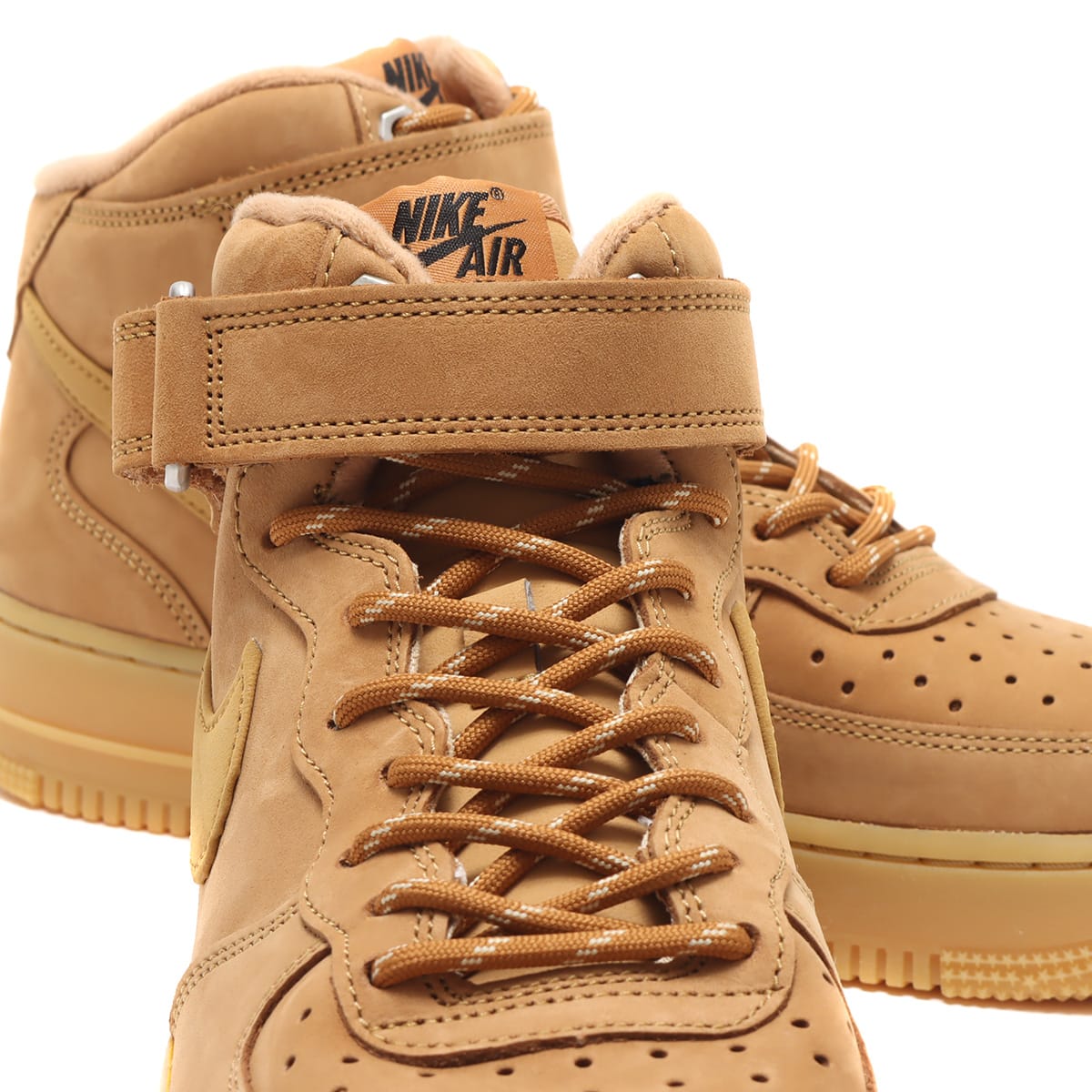 NIKE AIR FORCE 1 MID '07 WB FLAX/WHEAT-GUM LIGHT BROWN-BLACK