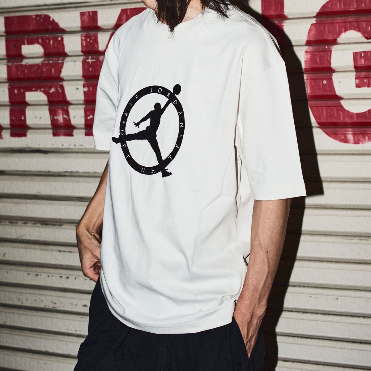 JORDAN BRAND AS M J OW SS TEE PHANTOM/BLACK/FOREST GREEN