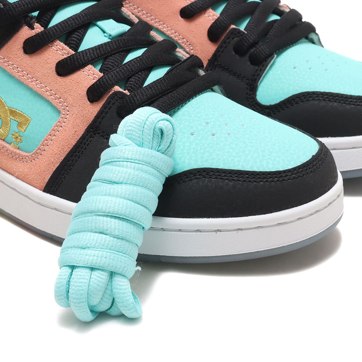 DC SHOES MANTECA 4 ATMOS BLACK/CRAZY PINK/TURQUOISE 3