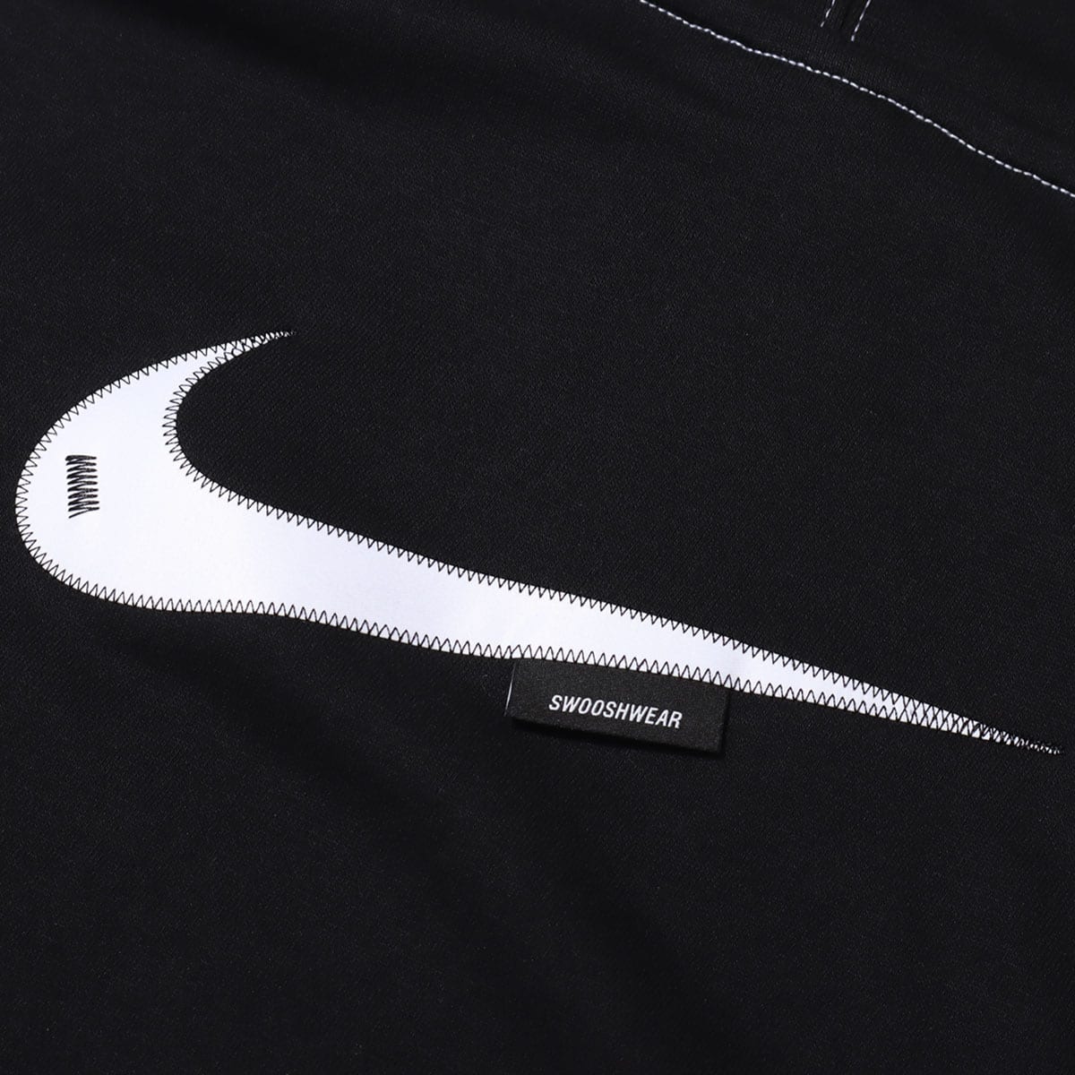 NIKE AS W NSW SWSH FLC HOODIE BLACK/BLACK/WHITE/WHITE 22SP-I