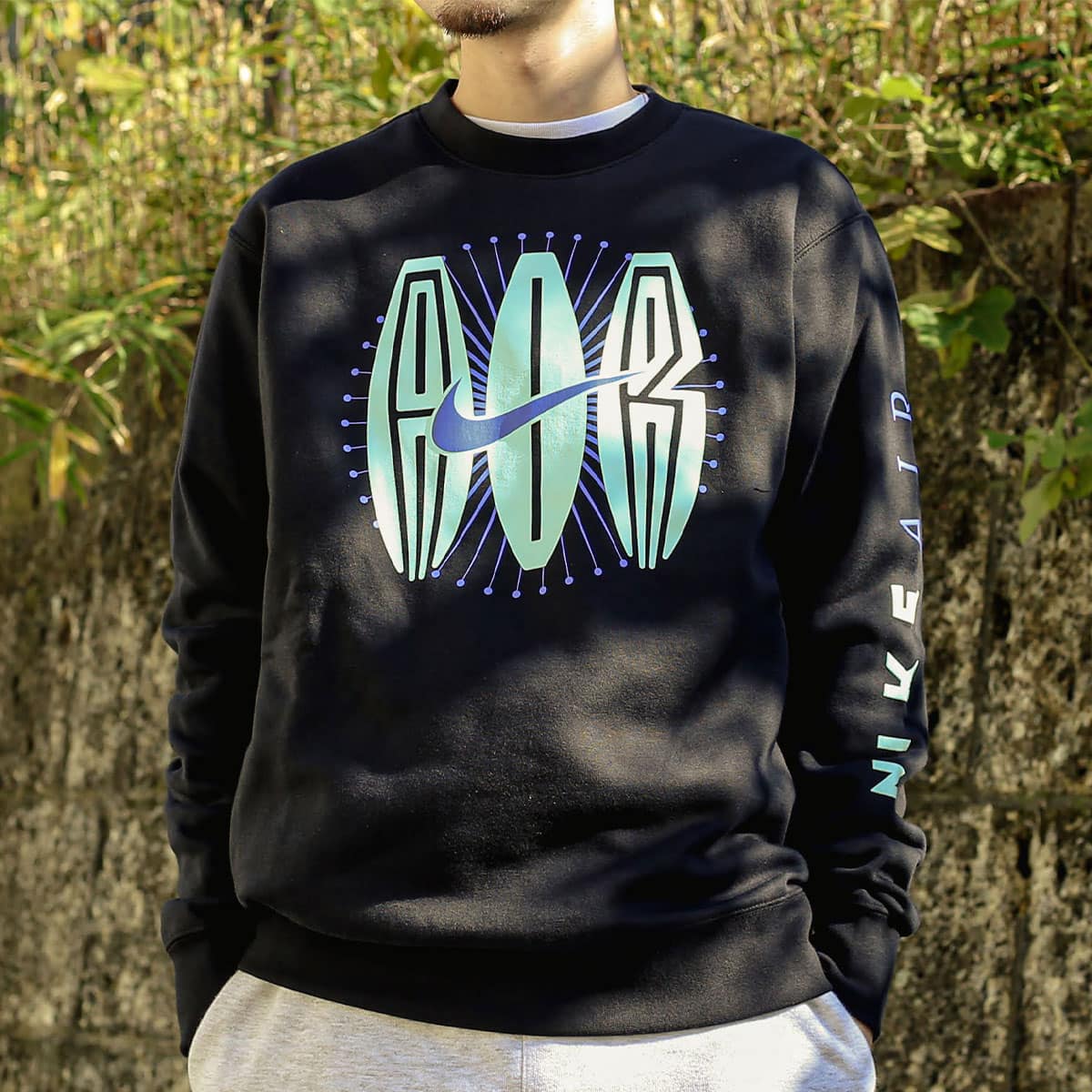 NIKE AS M NSW S.O. PK 1 FT CREW FLE BLACK 22SP-Iの画像