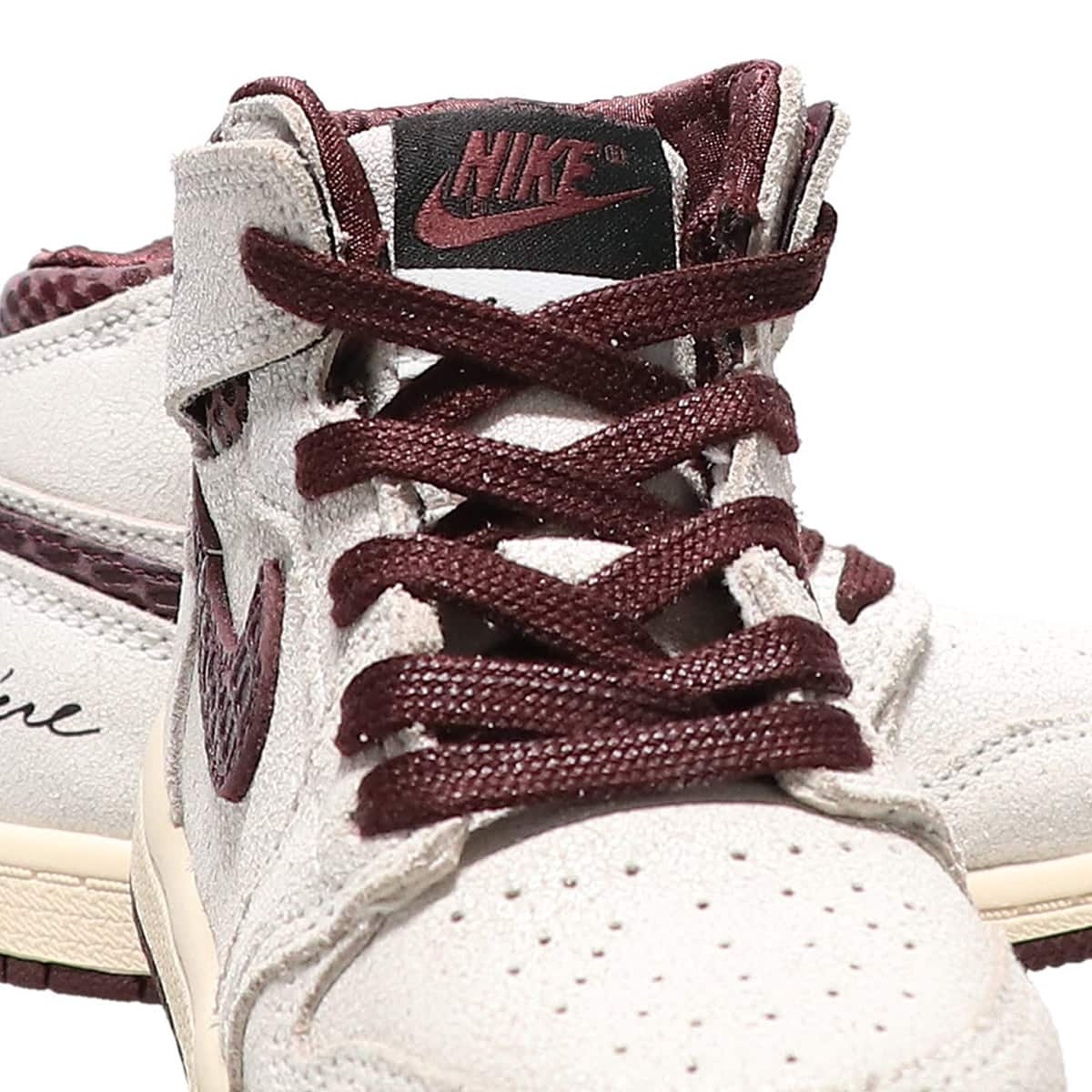 JORDAN BRAND JORDAN 1 RETRO HIGH OG SP (TD) SAIL/BURGUNDY