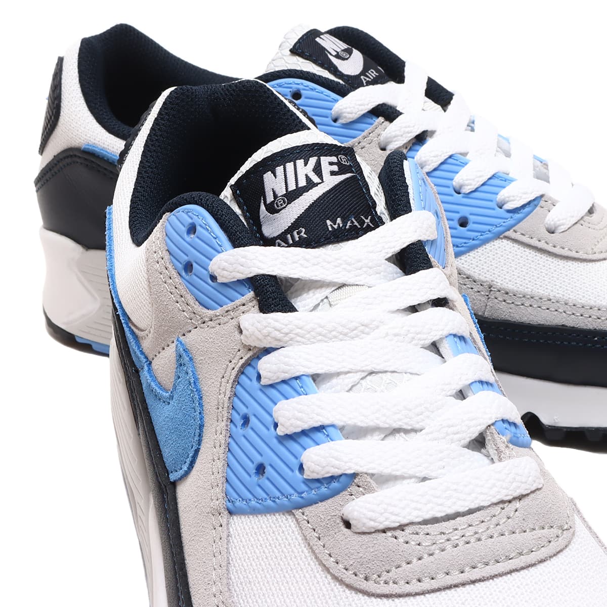 Nike air max 90 clearance light blue and white