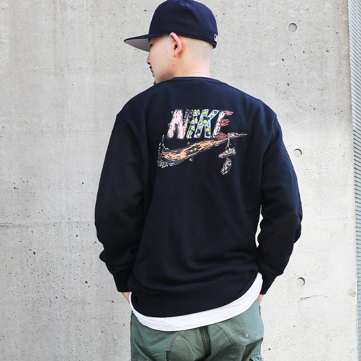 NIKE AS M NSW CRW BB APLA BLACK 21HO-Sの画像