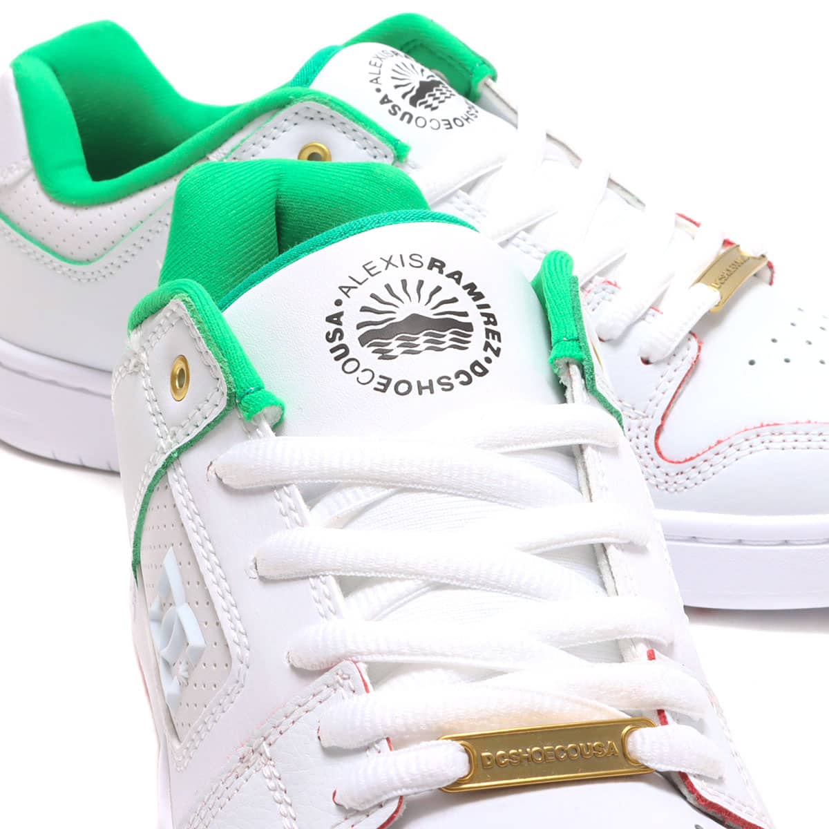 DC SHOES MANTECA ALEXIS WHITE/REDの画像