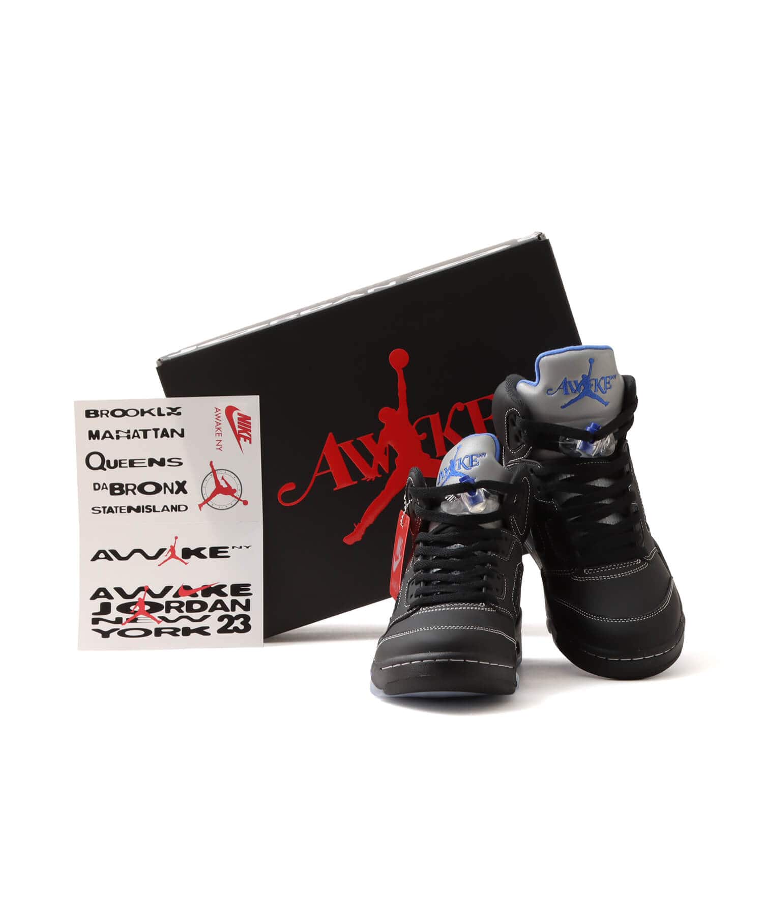 JORDAN BRAND AIR JORDAN 5 RETRO OG SP BLACK/RACER BLUE-METALLIC SILVER-SILVERの画像