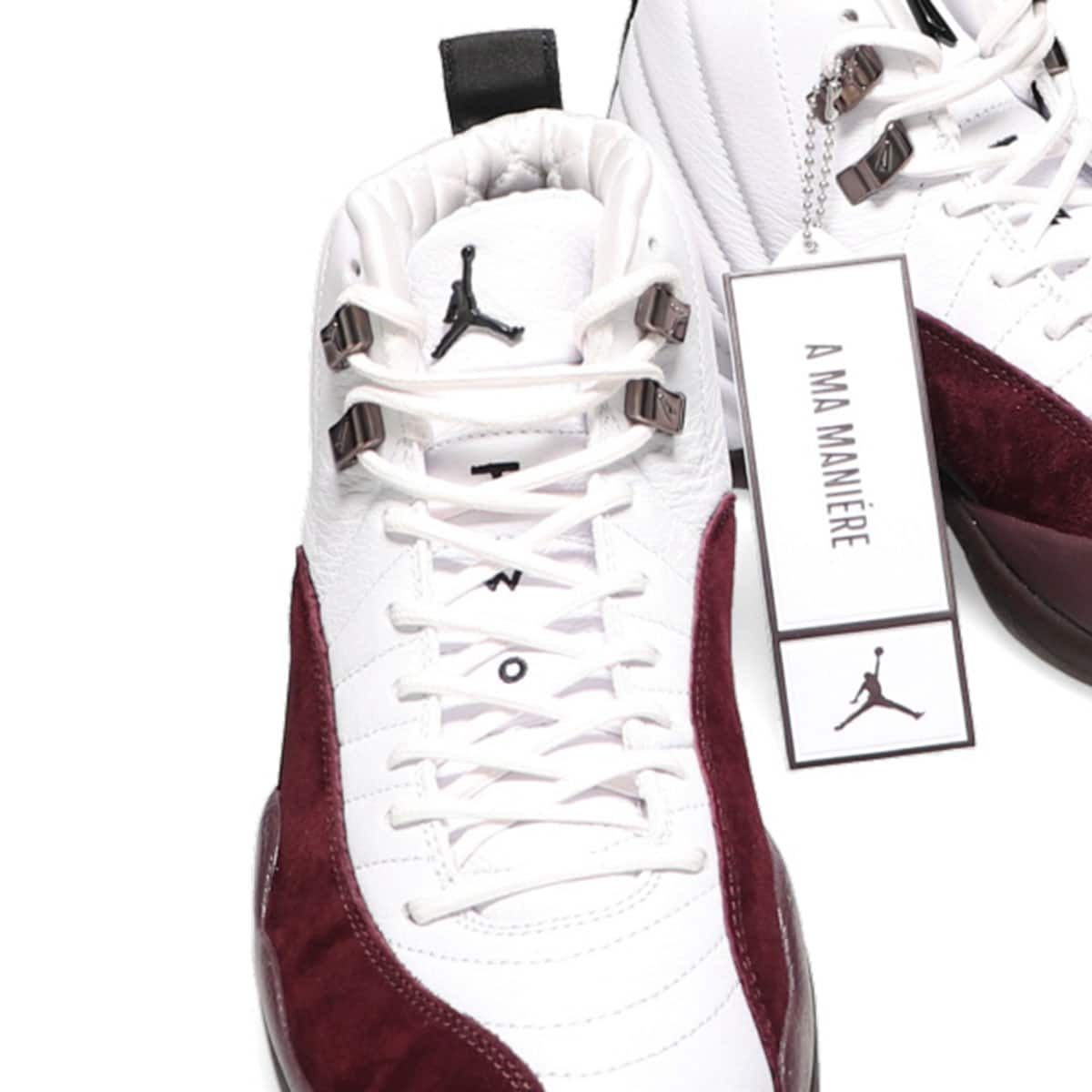 JORDAN BRAND WMNS AIR JORDAN 12 RETRO SP WHITE/BLACK-BURGUNDY