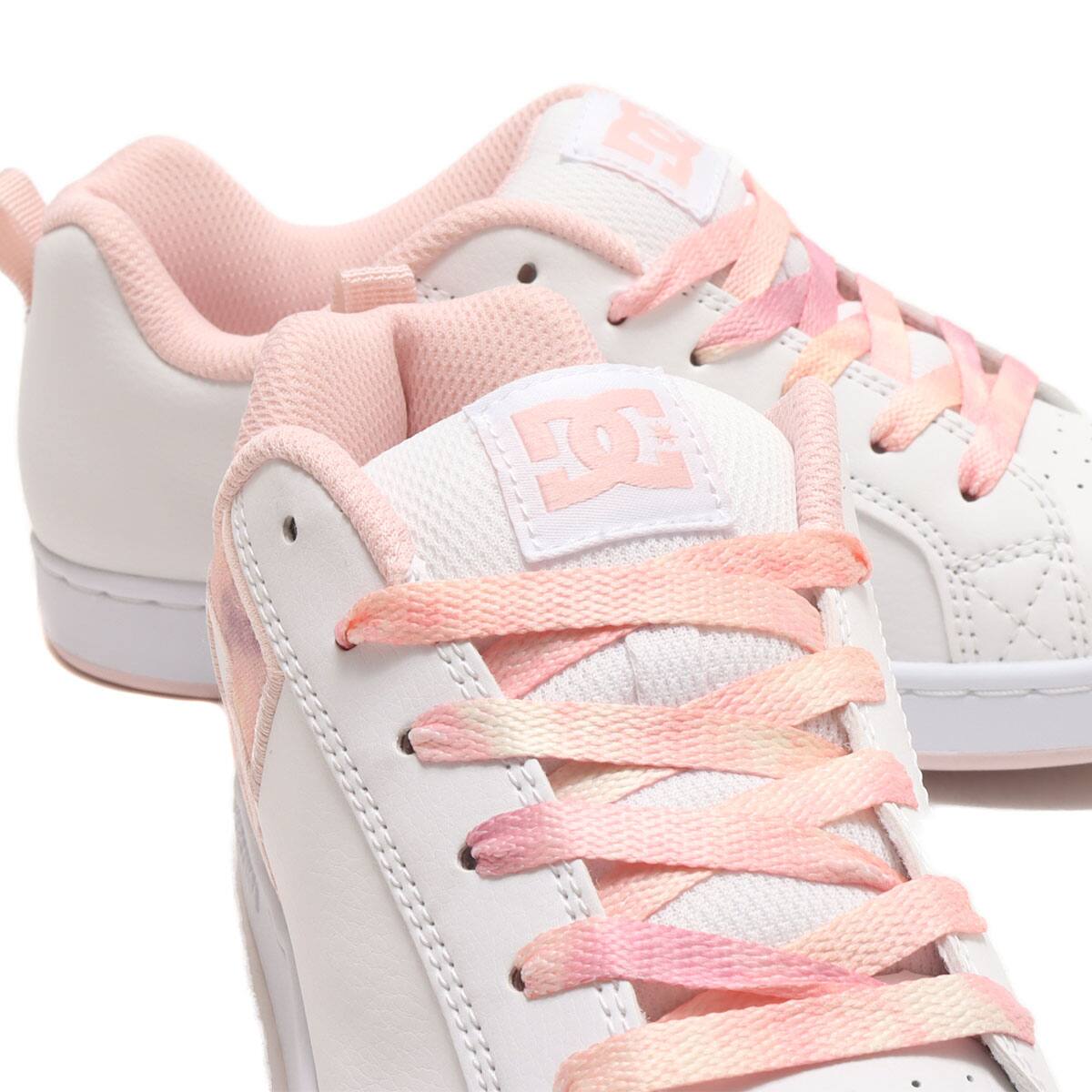 DC SHOES Ws COURT GRAFFIK PEACH PARFAIT 23SS-Iの画像