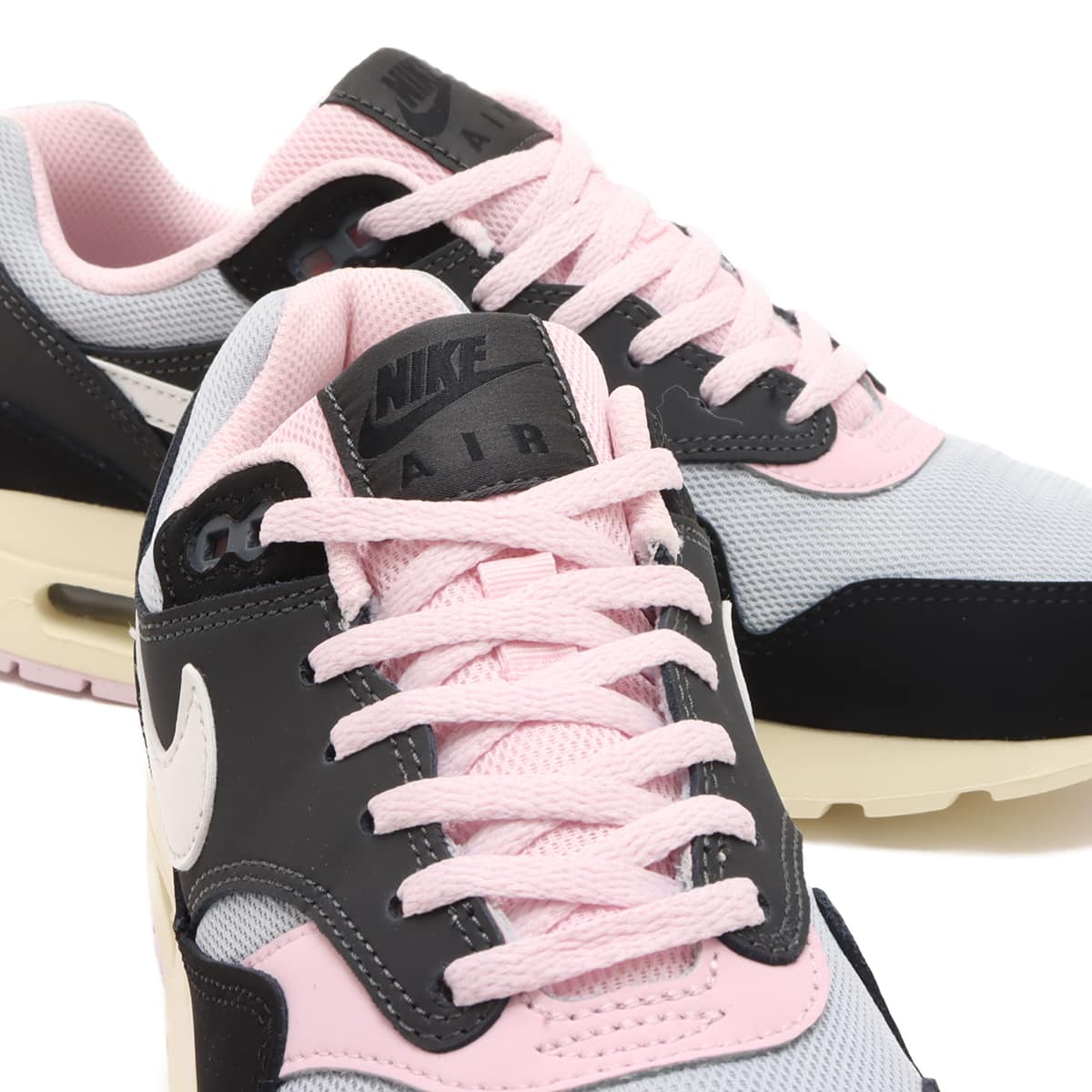 NIKE AIR MAX 1 GS BLACK/SUMMIT WHITE-ANTHRACITE-PINK FOAM 23HO-I