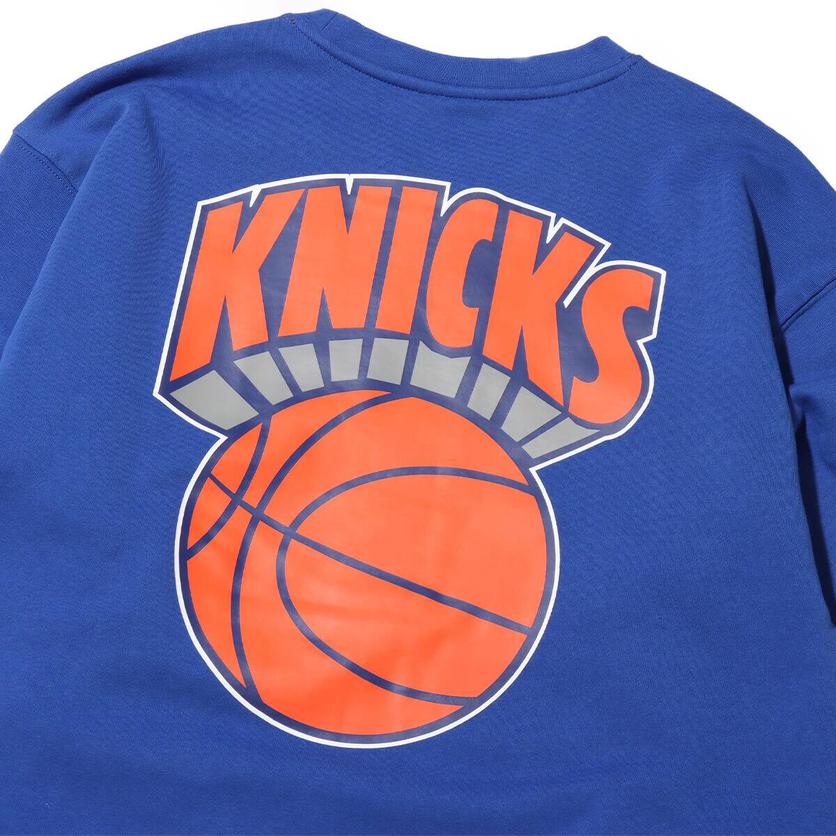 Mitchell & Ness THERE AND BACK FLEECE CREW NYK ROYAL 23FW-Iの画像