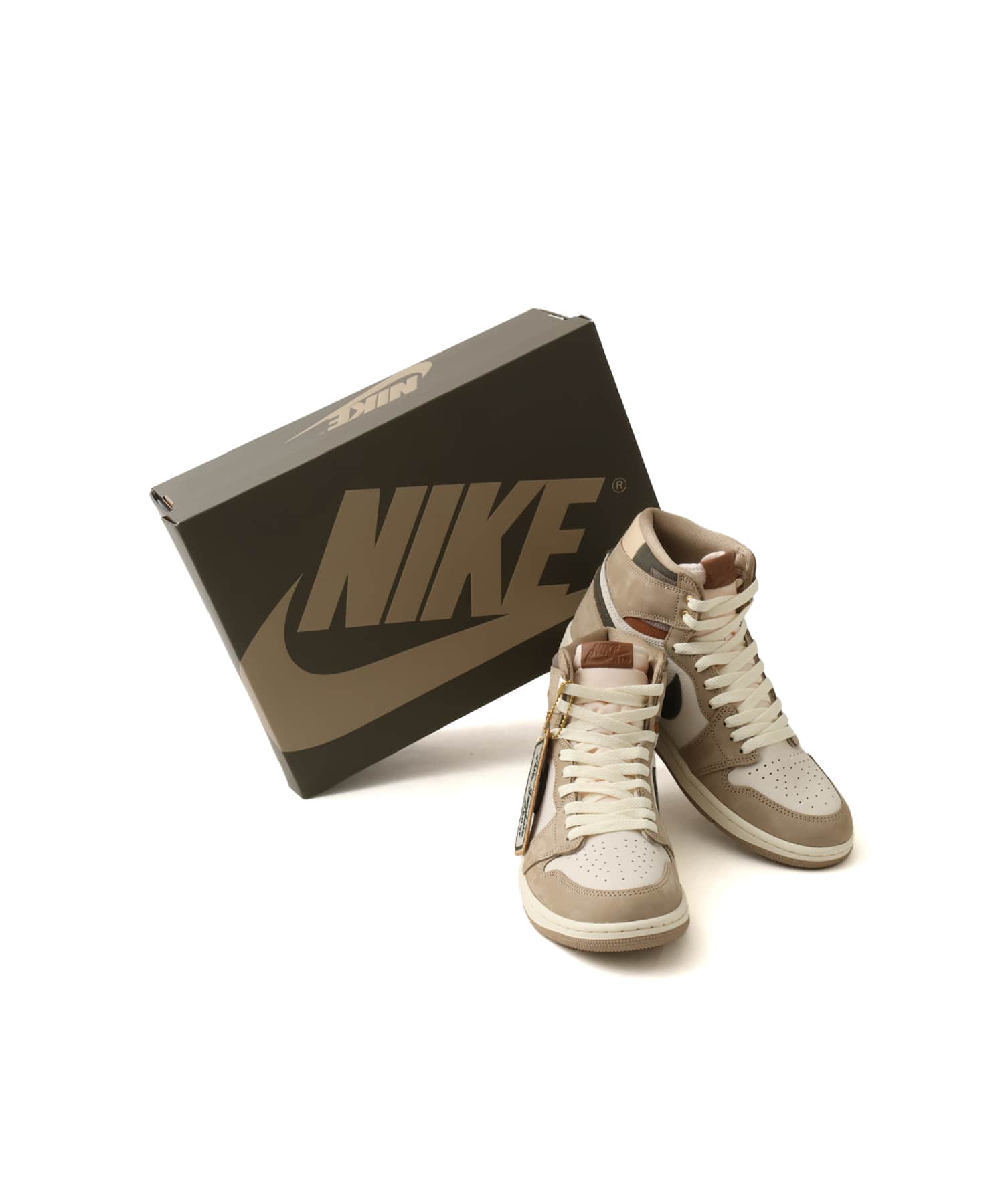 JORDAN BRAND WMNS AIR JORDAN 1 RETRO HIGH OG KHAKI/MULTI-COLOR-SAIL-CARGO KHAKIの画像