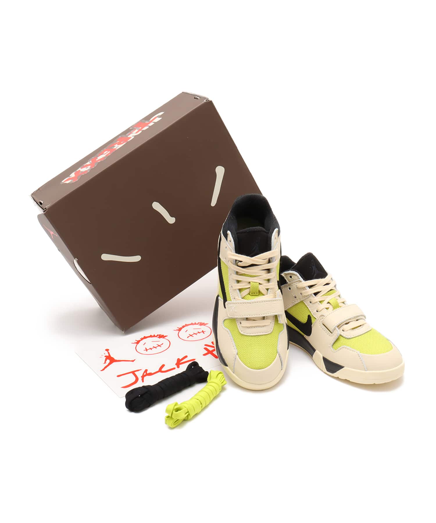 JORDAN BRAND JUMPMAN JACK TR (PS) MUSLIN/BLACK-BRIGHT CACTUSの画像