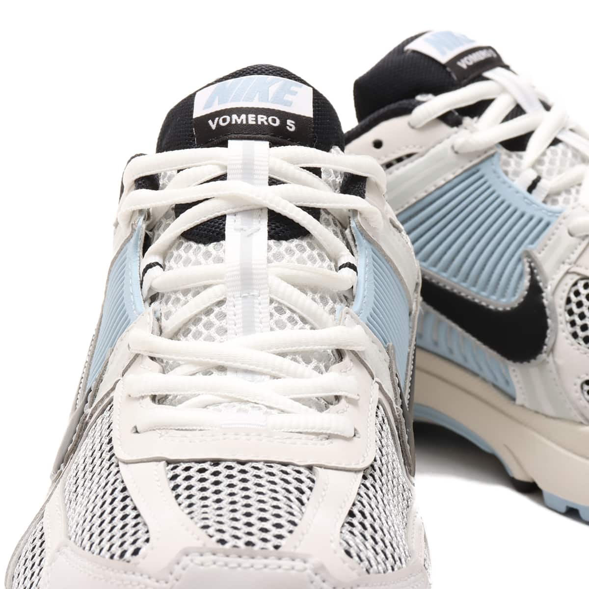 NIKE W ZOOM VOMERO 5 PLATINUM TINT/BLACK-LT ARMORY BLUEの画像