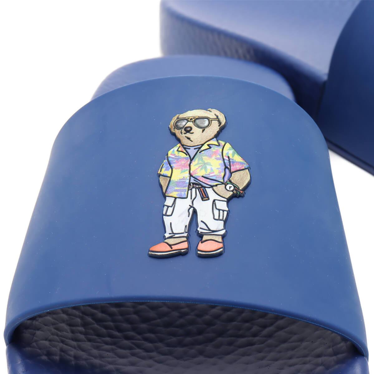 POLO RALPH LAUREN POLO SLIDE SANDAL DARK BLUE-401 の画像