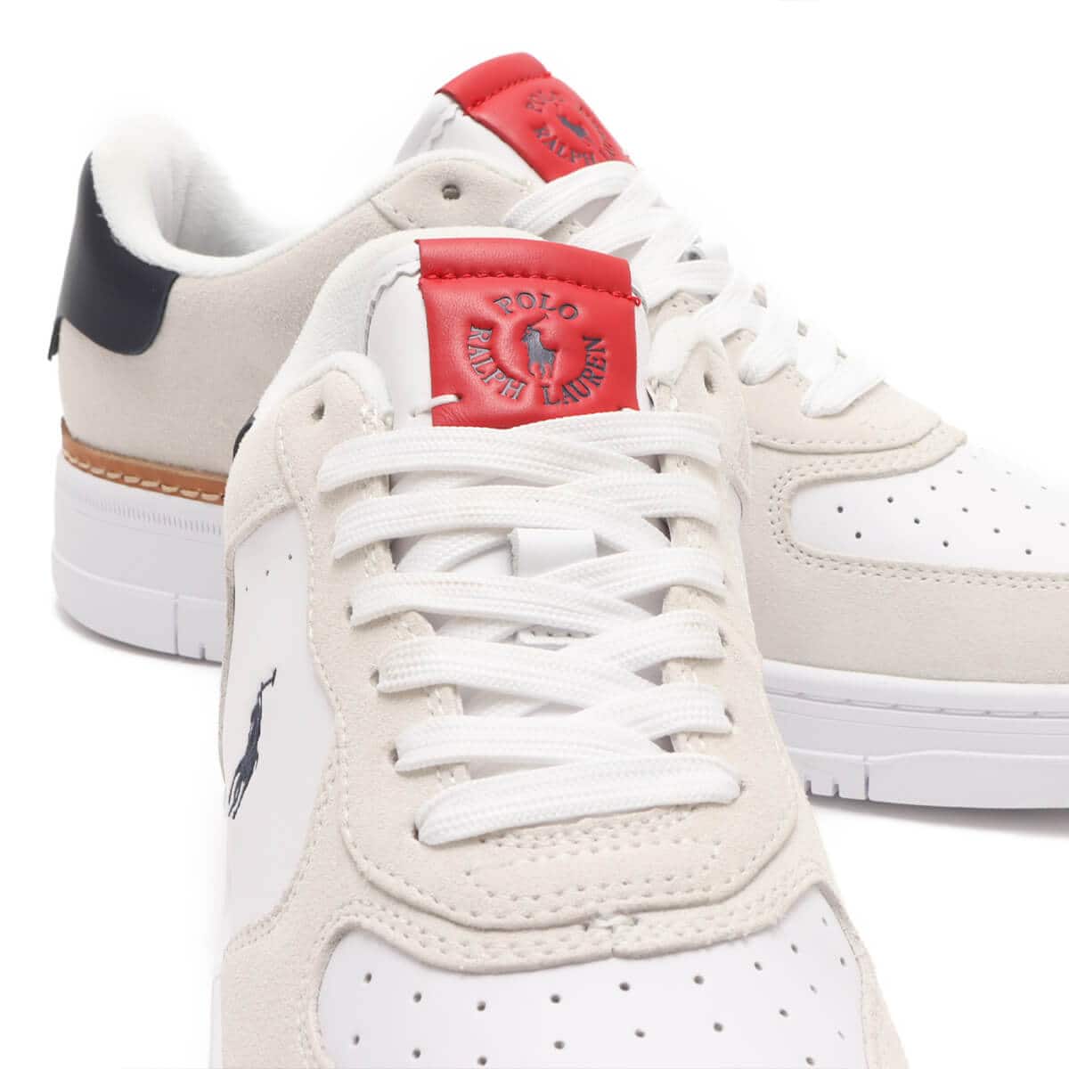 POLO RALPH LAUREN MASTERS CRT WHITE/NAVY 23FW-Iの画像