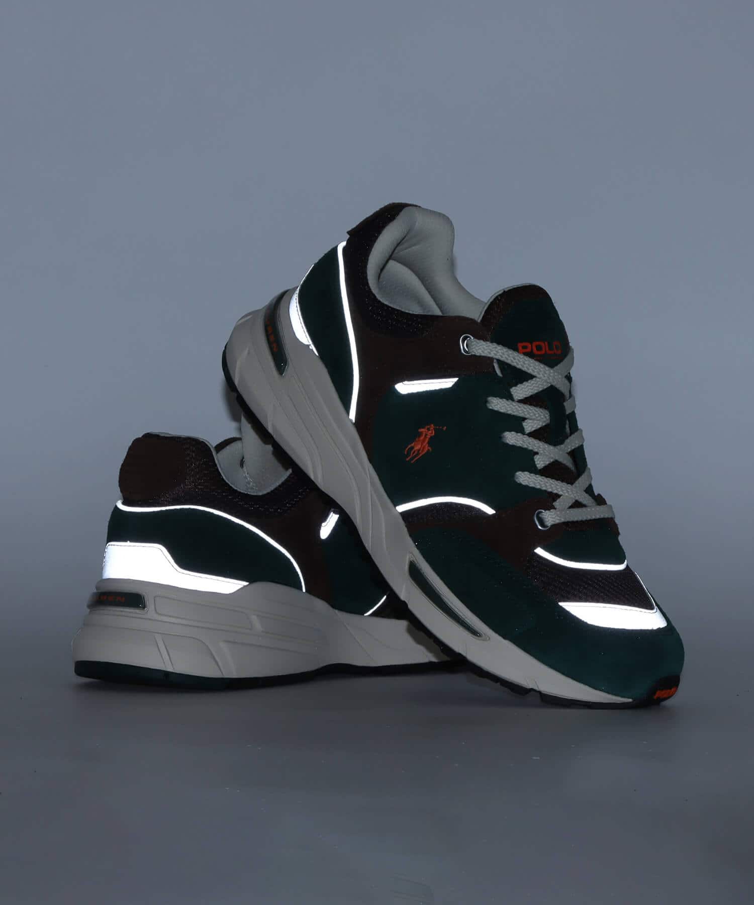 POLO RALPH LAUREN TRACKSTR 250 FOREST/BROWN/ORANGEの画像
