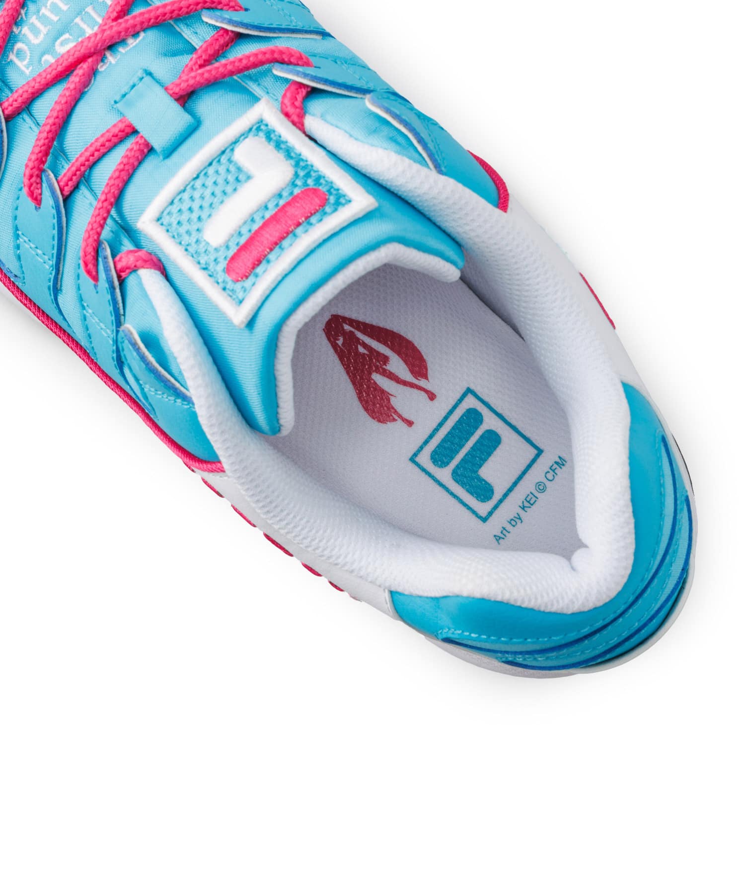 FILA SILVA TRAINER x 初音ミク WHITE/BLUE/PINKの画像