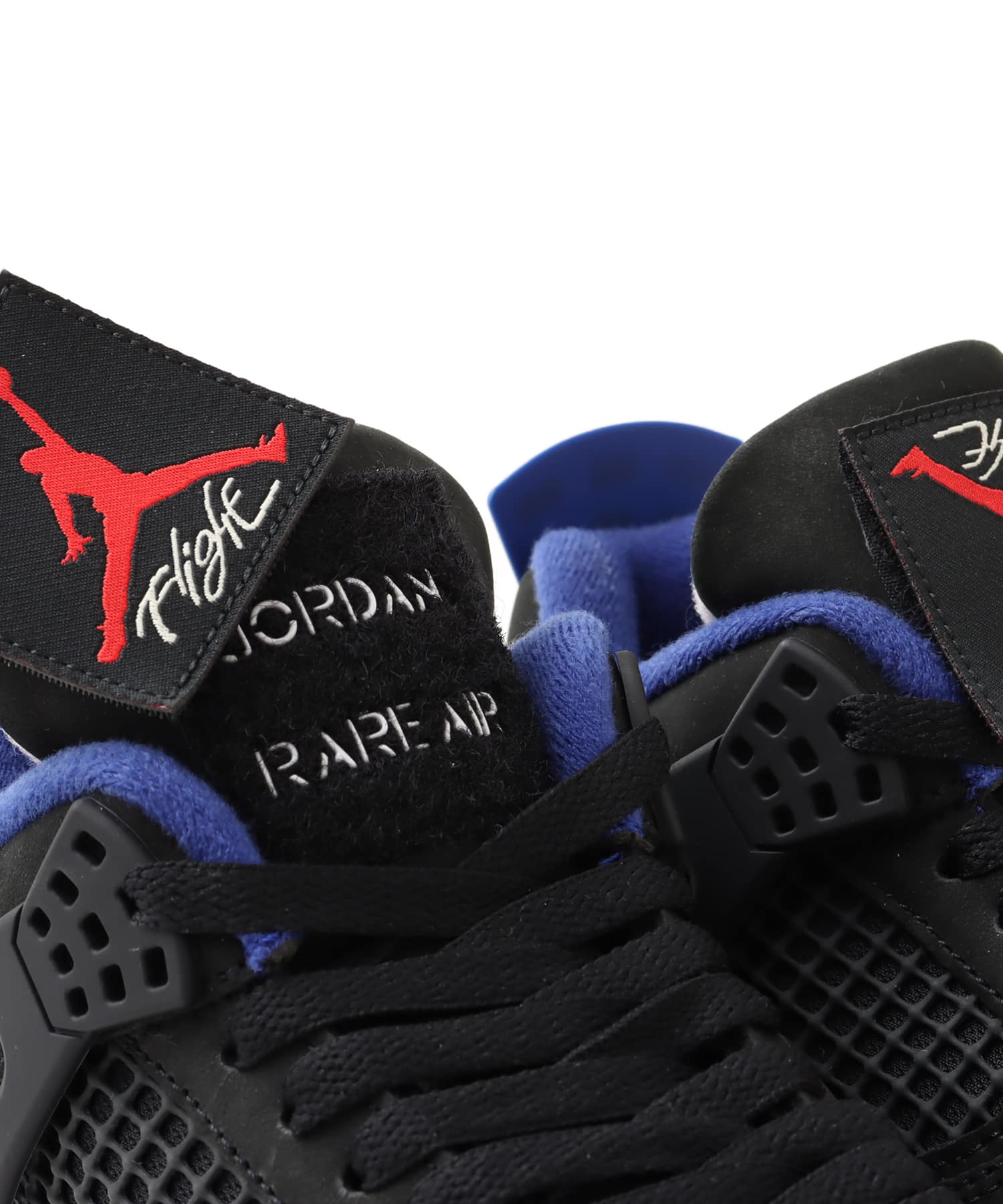 JORDAN BRAND AIR JORDAN 4 RETRO BLACK/FIRE RED-DEEP ROYAL BLUEの画像