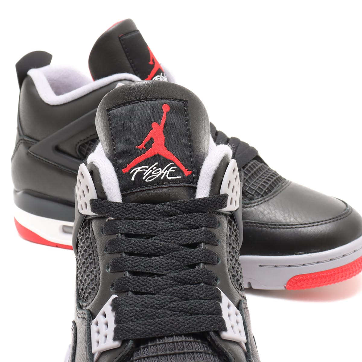 JORDAN BRAND AIR JORDAN 4 RETRO BLACK/FIRE RED-CEMENT GREY-SUMMIT ...