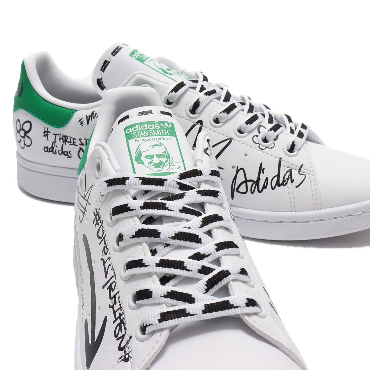 Stan Smith 'Sharpie Pack - Graffiti White Green' Price Comparisons | GV9800  | Plugd