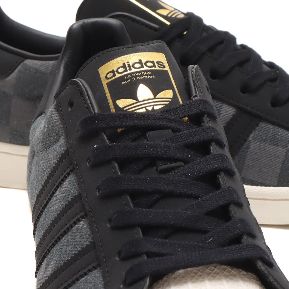 adidas SUPERSTAR DENIM atmos GRAY SIX/CORE BLACK/CREAM WHITE