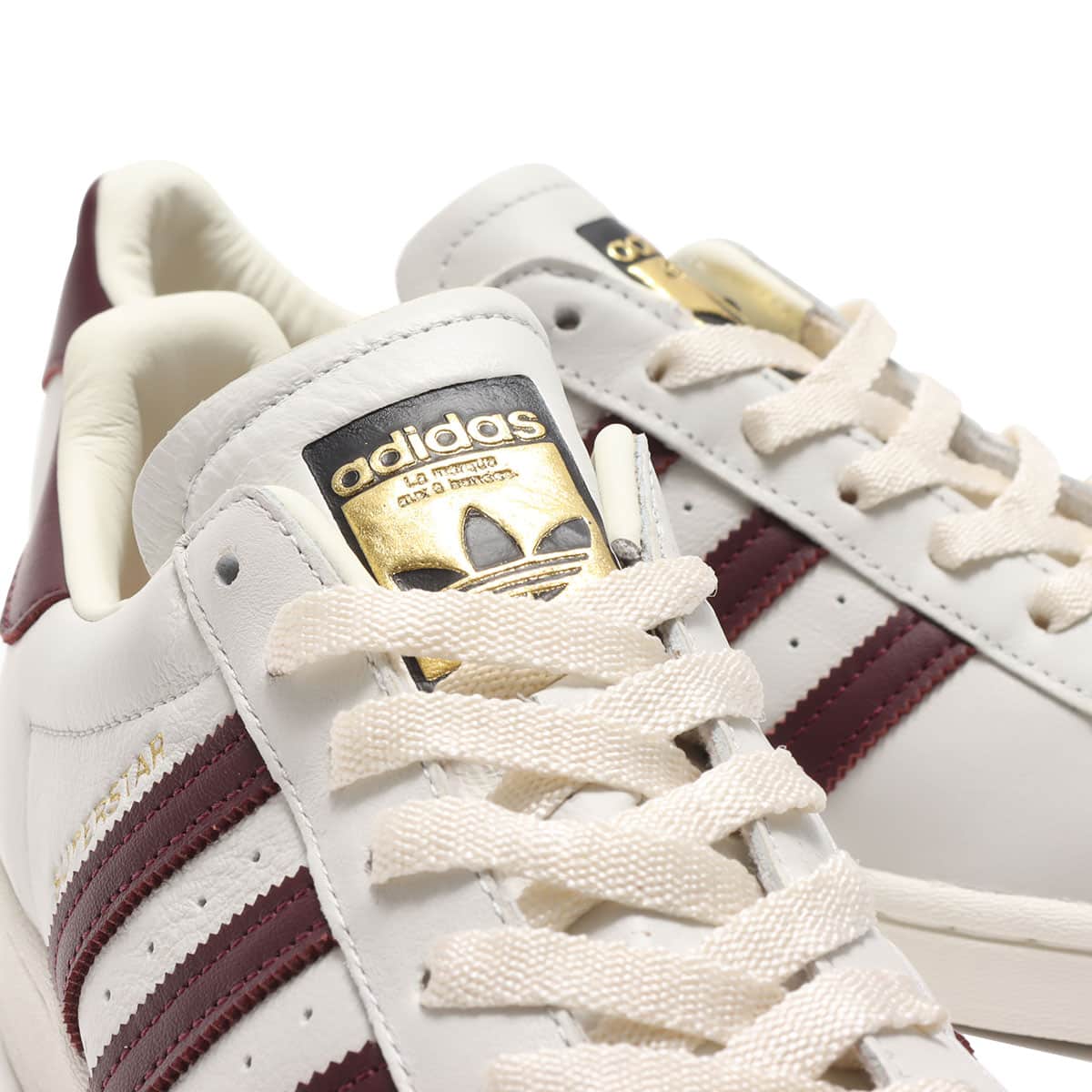 adidas SUPERSTAR OFF WHITE/MAROON/OFF WHITE 21SS-I