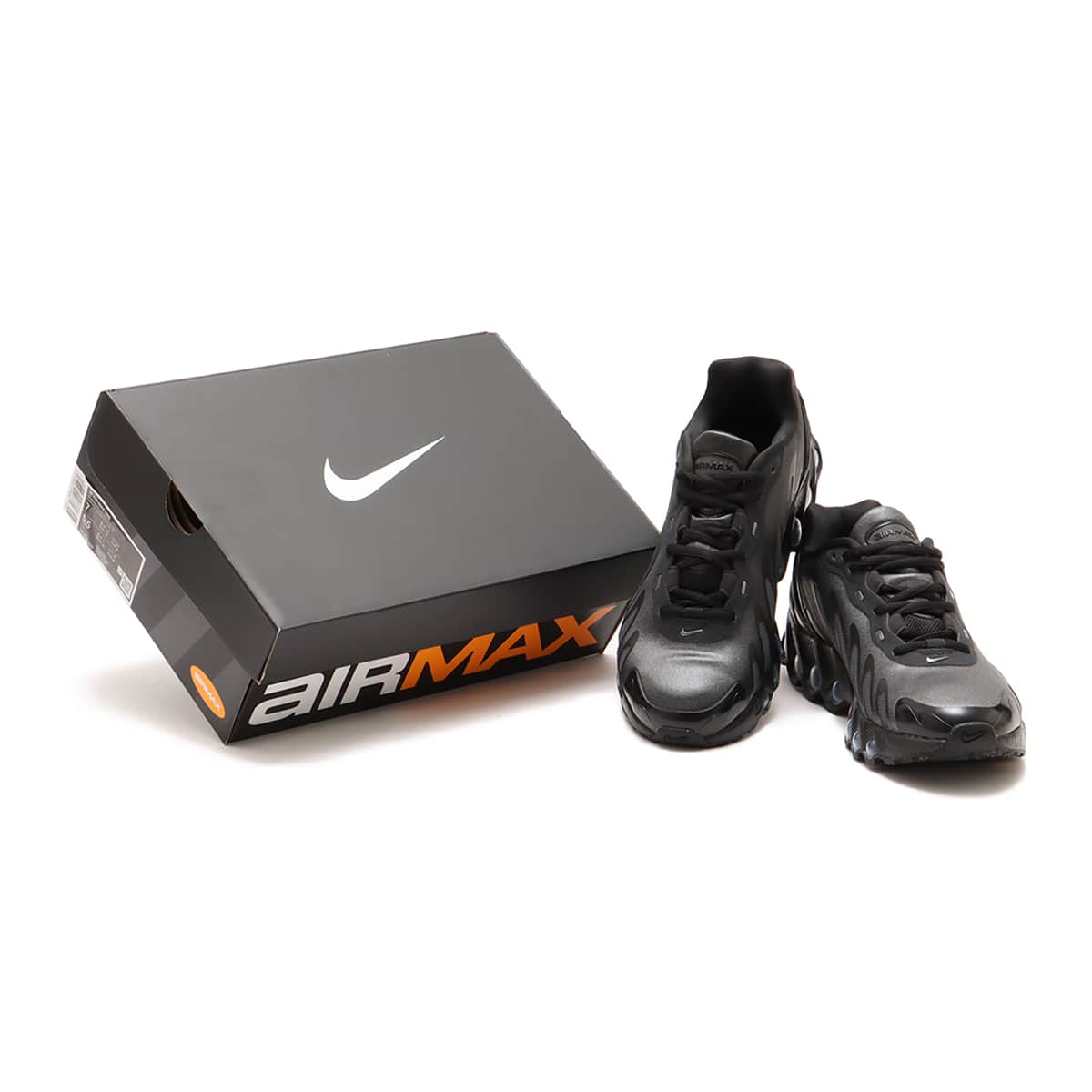 NIKE W AIR MAX DN8 BLACK/MTLC DARK GREY-IRON GREYの画像