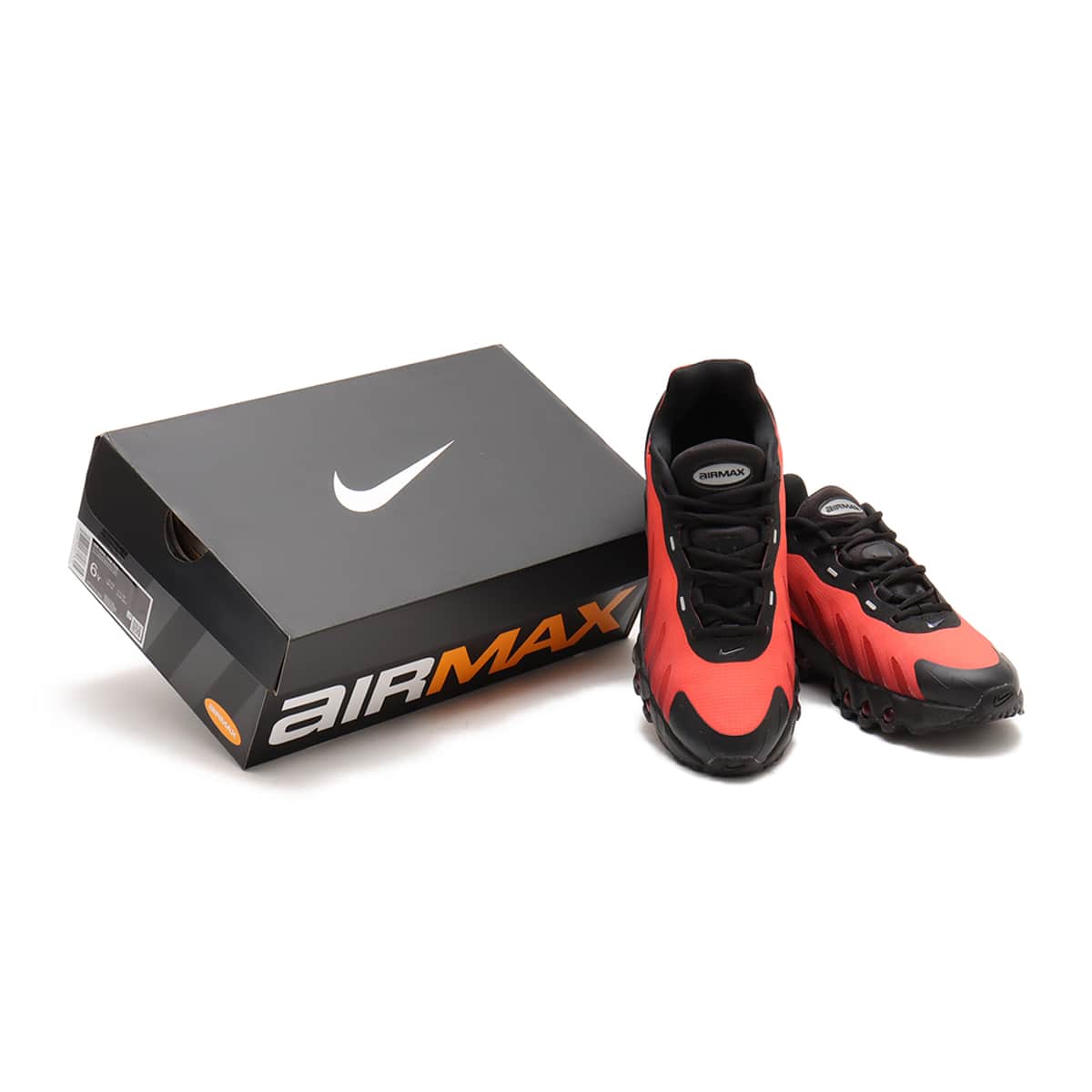NIKE AIR MAX DN8 (GS) BLACK/BLACK-UNIVERSITY REDの画像